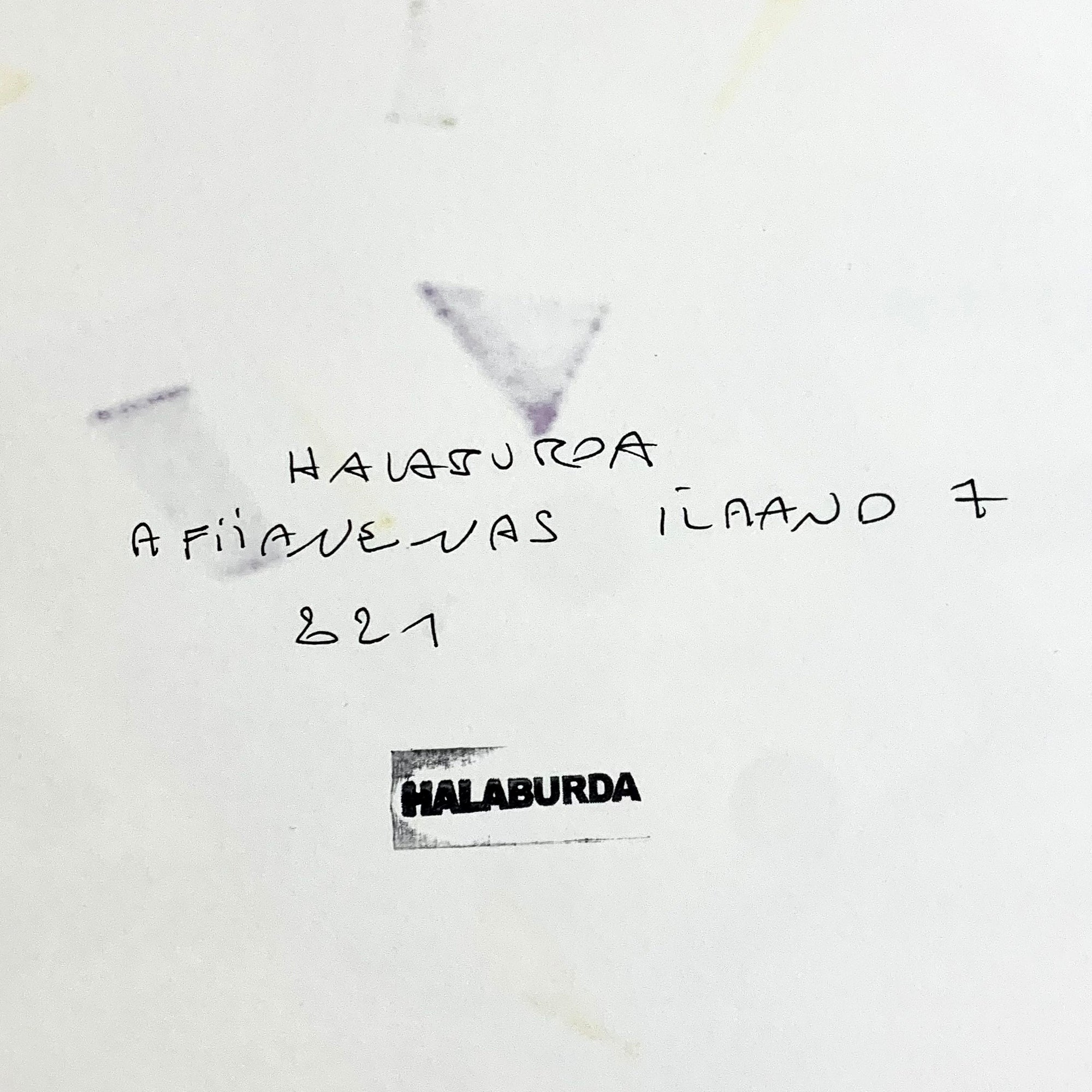 Artwork by Philippe Halaburda, A Fiiane was Ilaand 7, Made of Color tape on paper 