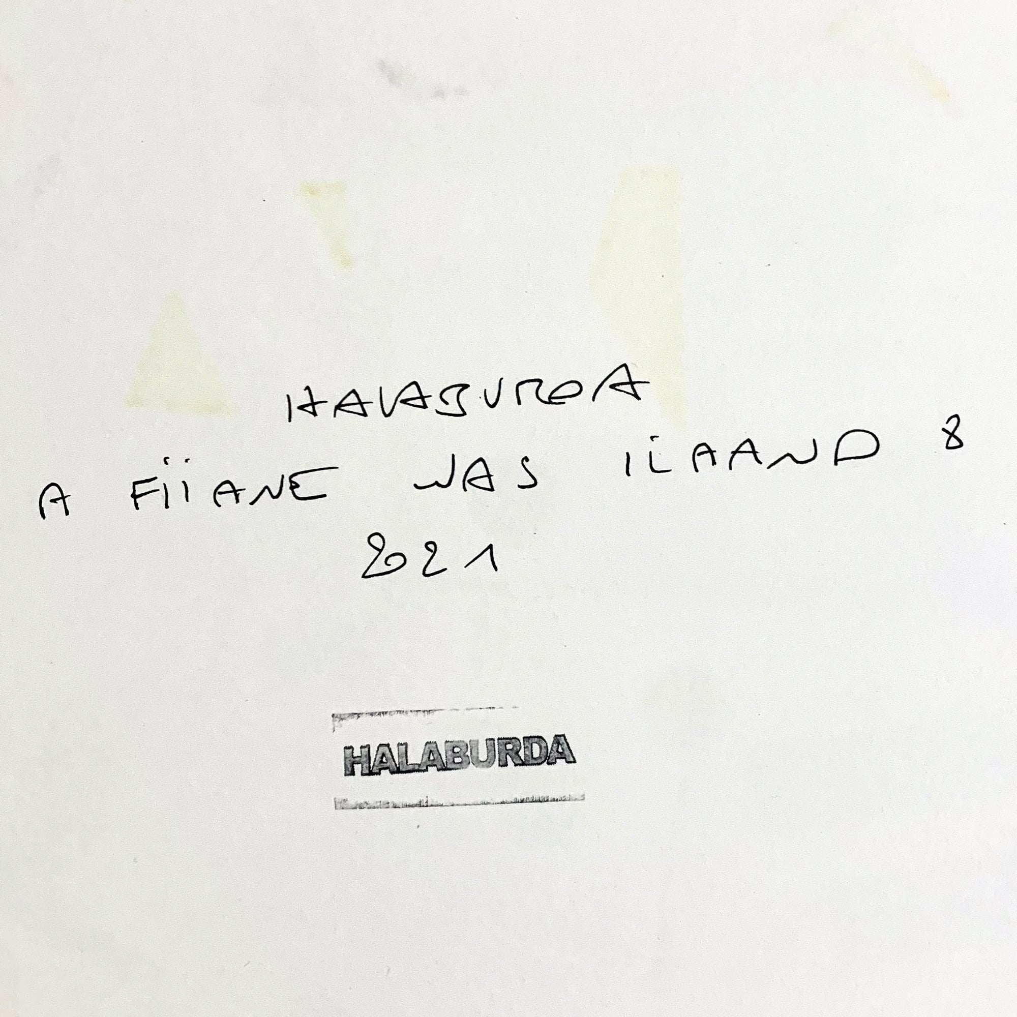 Artwork by Philippe Halaburda, A Fiiane was Ilaand 8, Made of Color tape on paper 