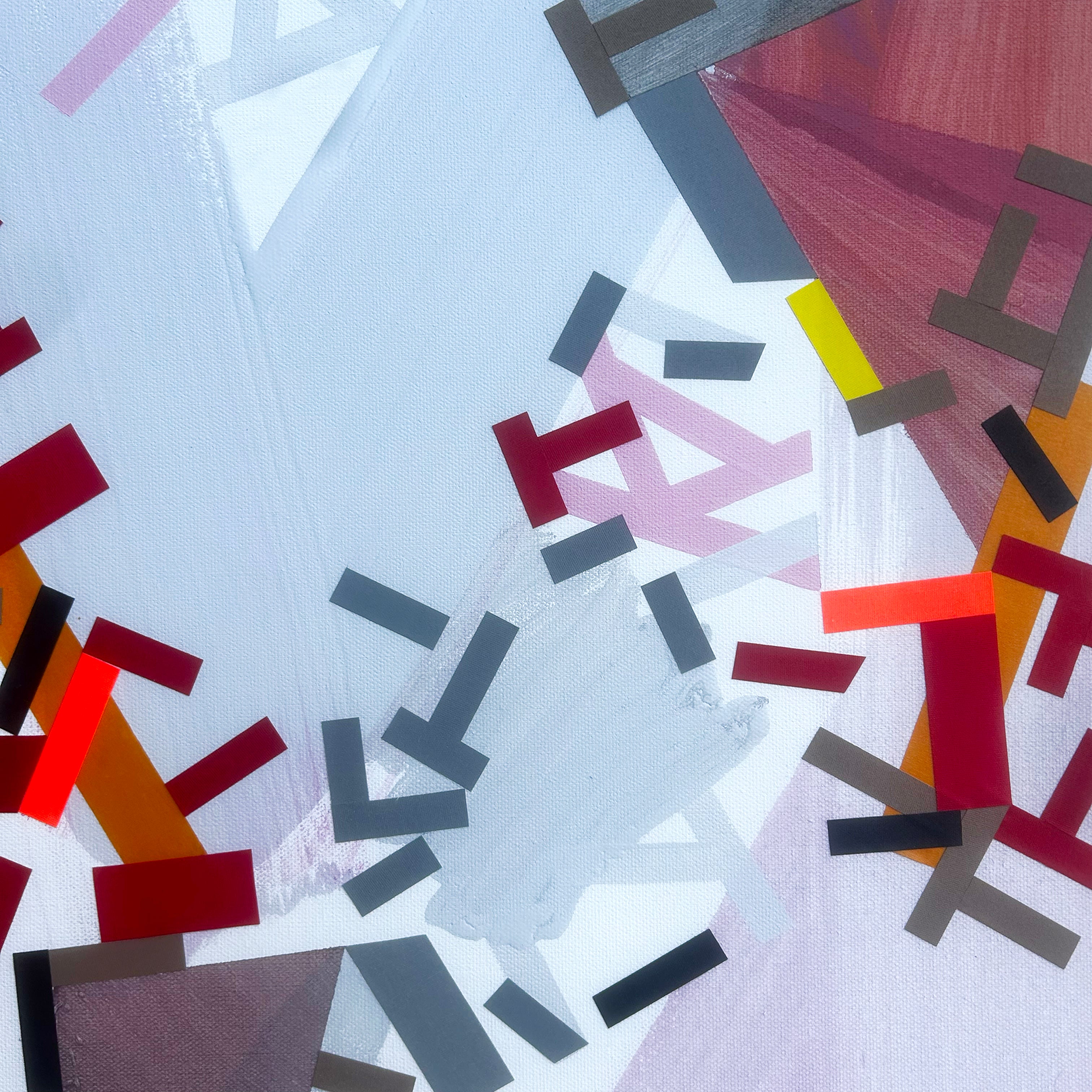 Artwork by Philippe Halaburda, linervinii Ninn, Made of Acrylic and color tape on canvas 