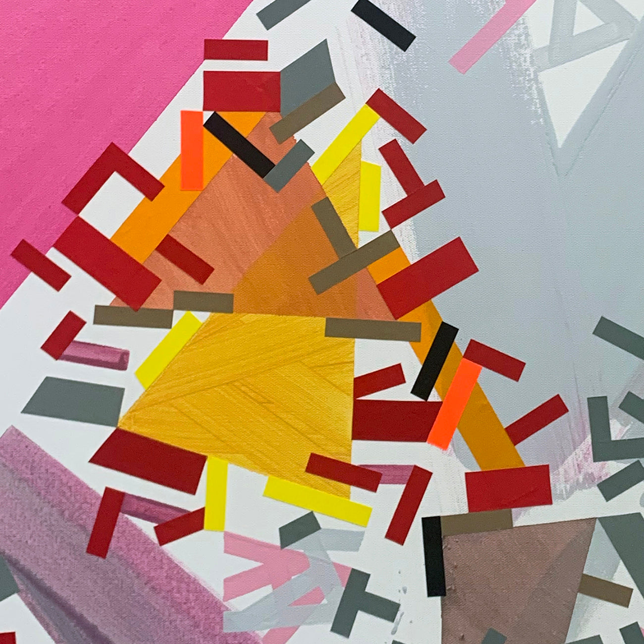 Artwork by Philippe Halaburda, linervinii Ninn, Made of Acrylic and color tape on canvas 