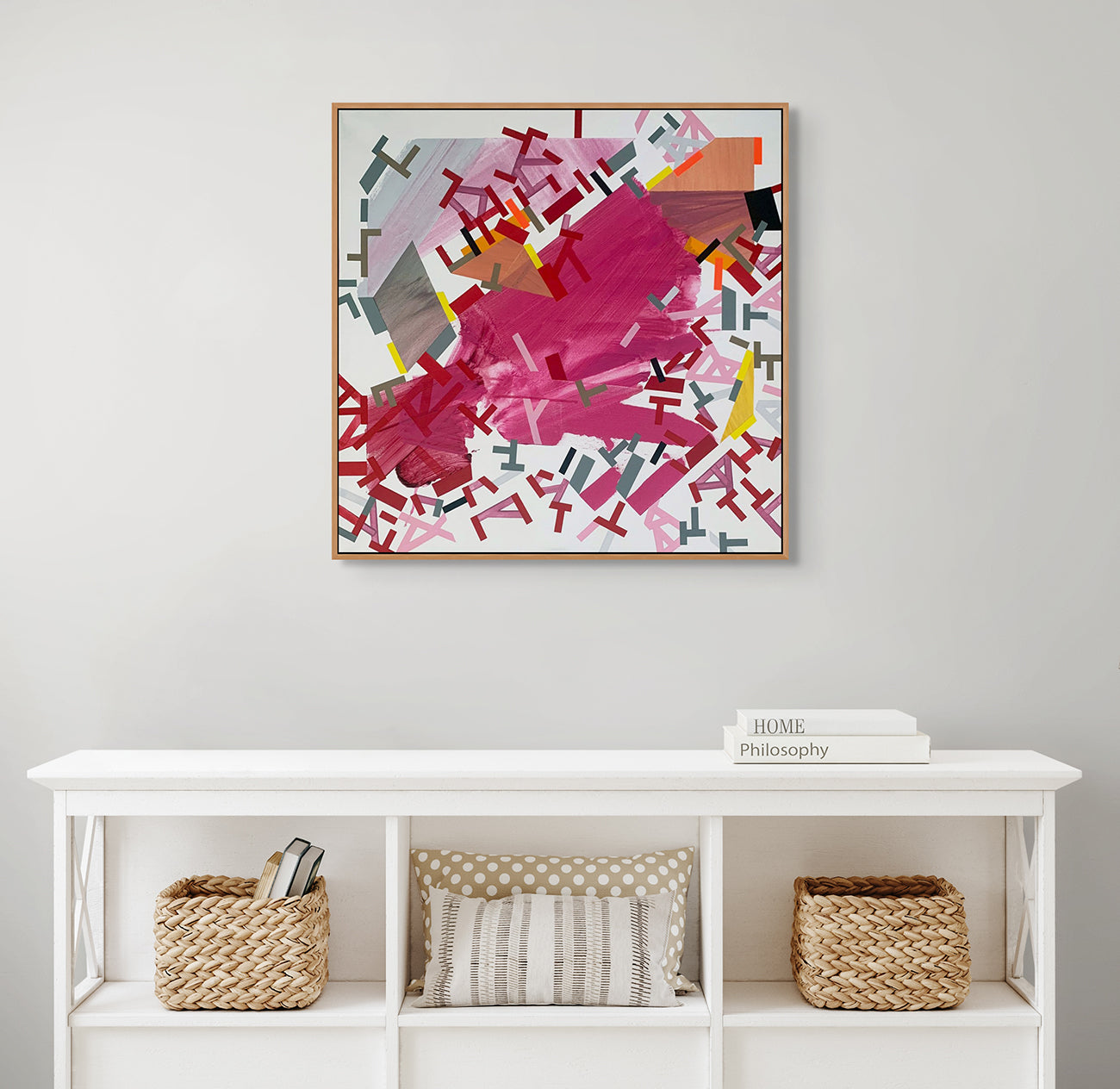 Artwork by Philippe Halaburda, Uui Oggawaa, Made of Acrylic and color tape on canvas 