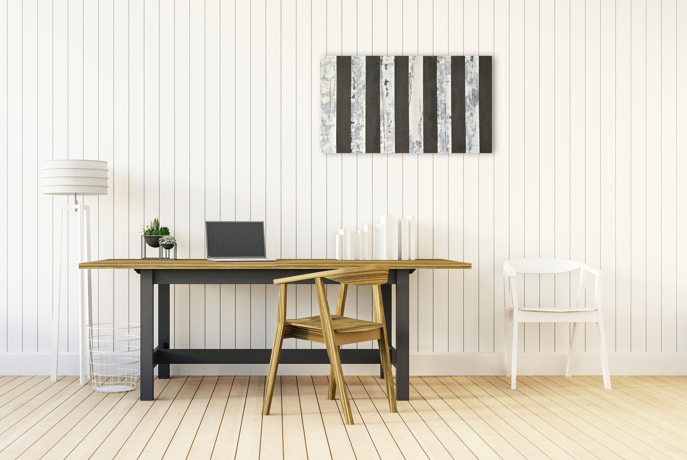 Artwork by Pierre Auville, Joe and Jack, Made of Pigmented cement on foam panel 