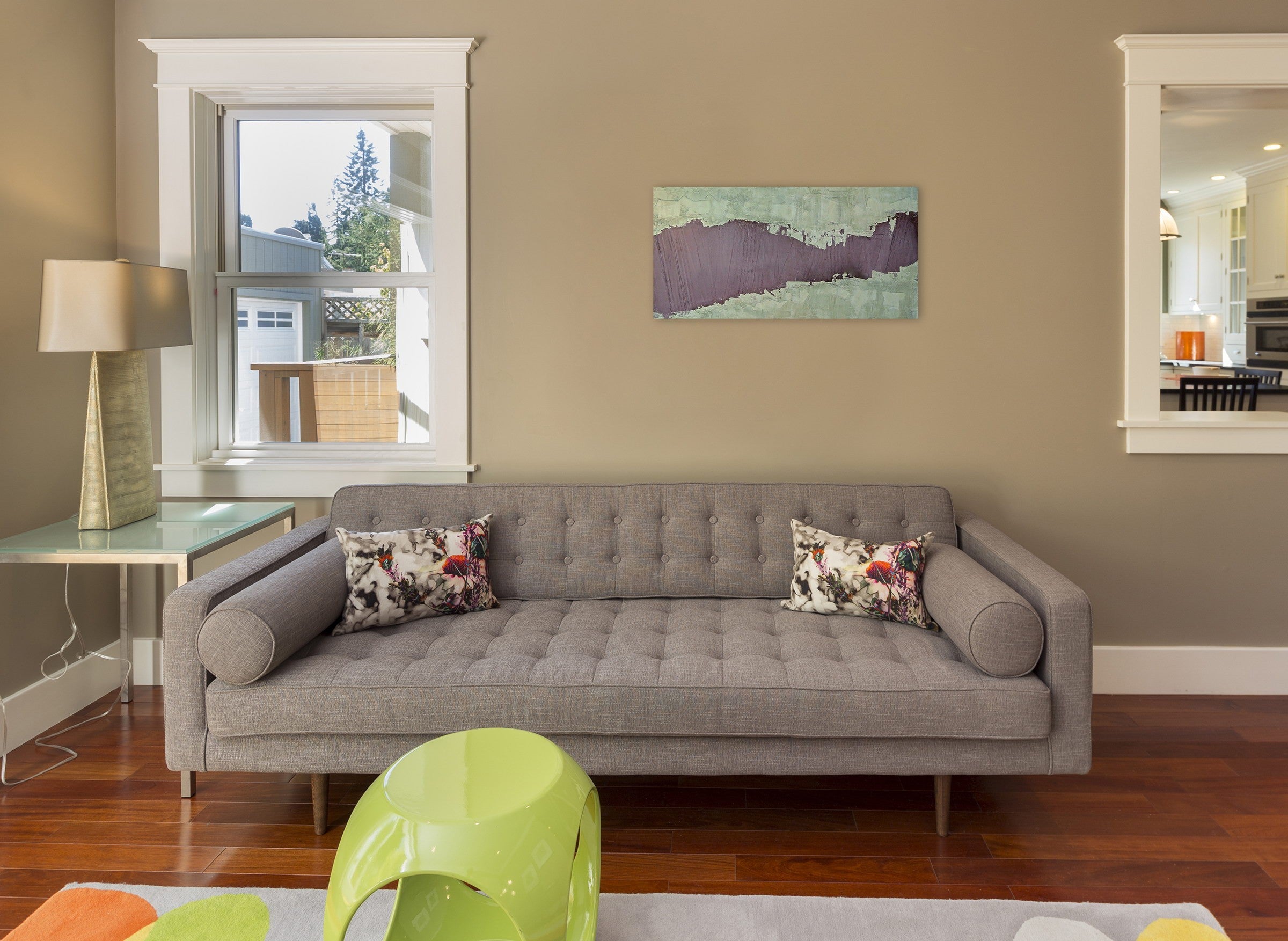 Artwork by Pierre Auville, One Dimanche, Made of Pigmented cement on foam panels 