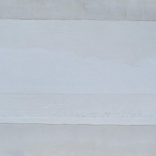 Artwork by Pierre Auville, Wanawhite, Made of Cement & marble powder on foam panel. Structural and hanging frame on the back 