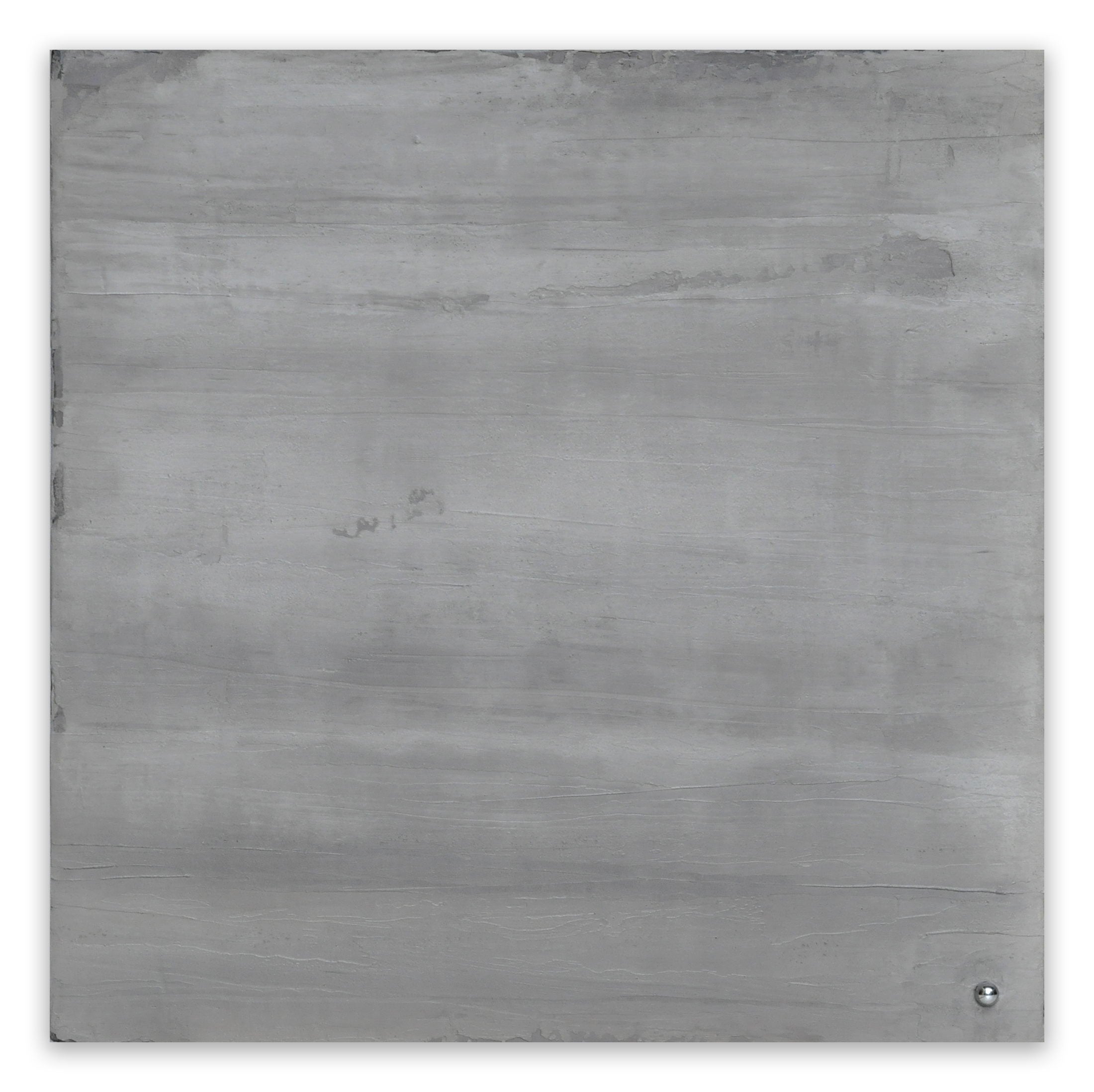 Artwork by Pierre Auville, Z, Made of Pigmented cement on foam panel. Structural and hanging frame on the back. 