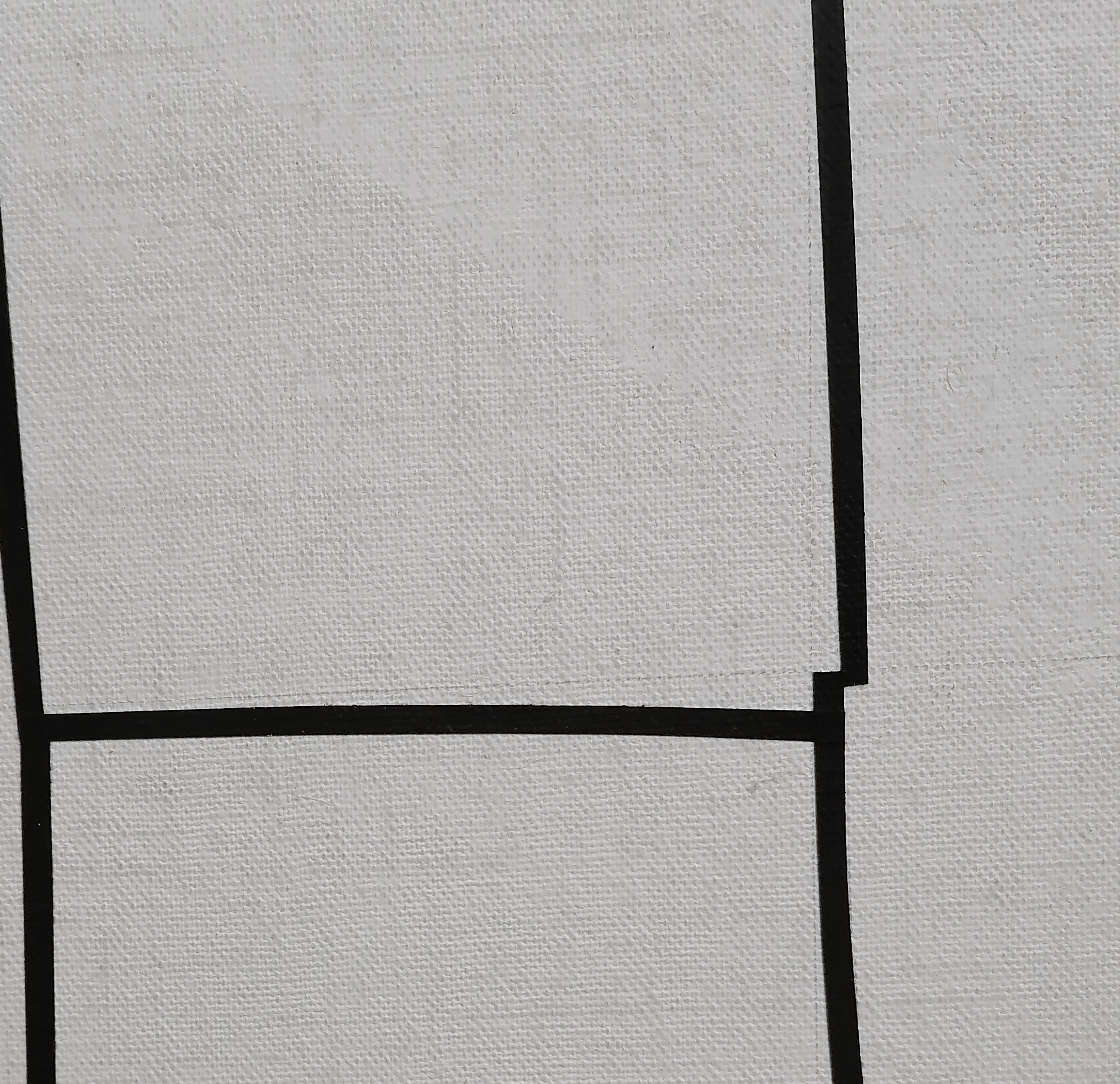 A black and white drawing of squares on a white background.