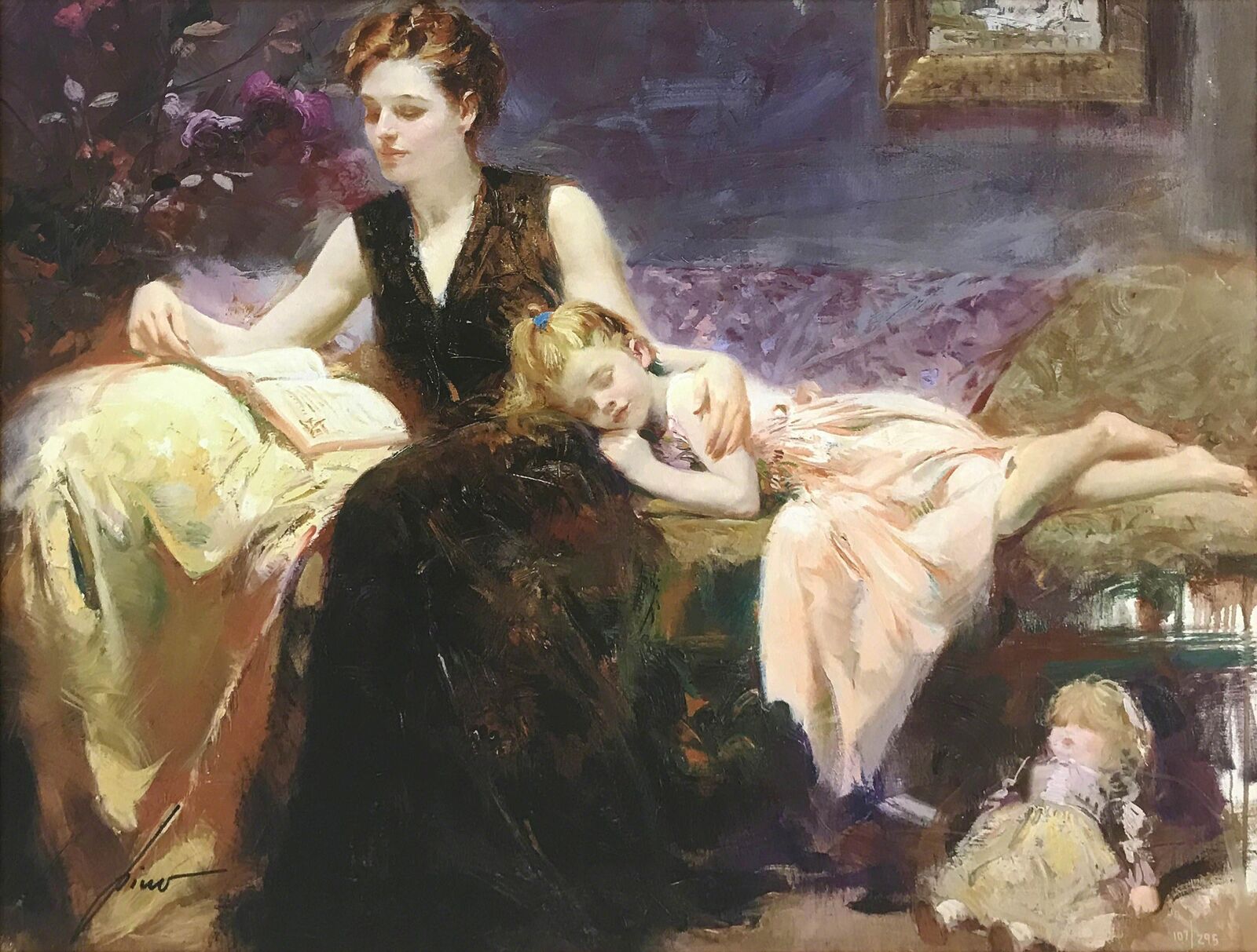 Artwork by Giuseppe Pino, PRECIOUS MOMENTS, Made of Giclee On Deluxe Paper 