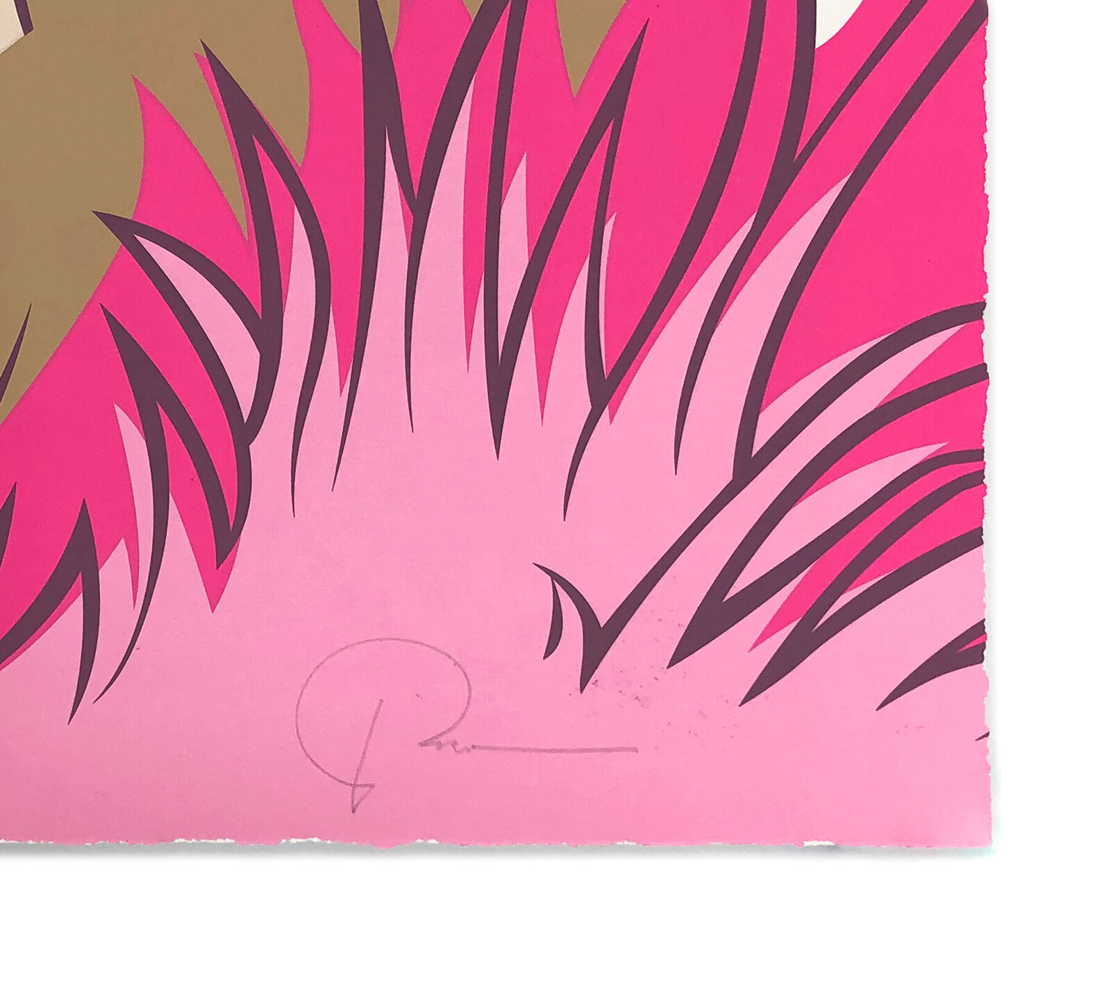 A painting of two women with their hair in a bun.