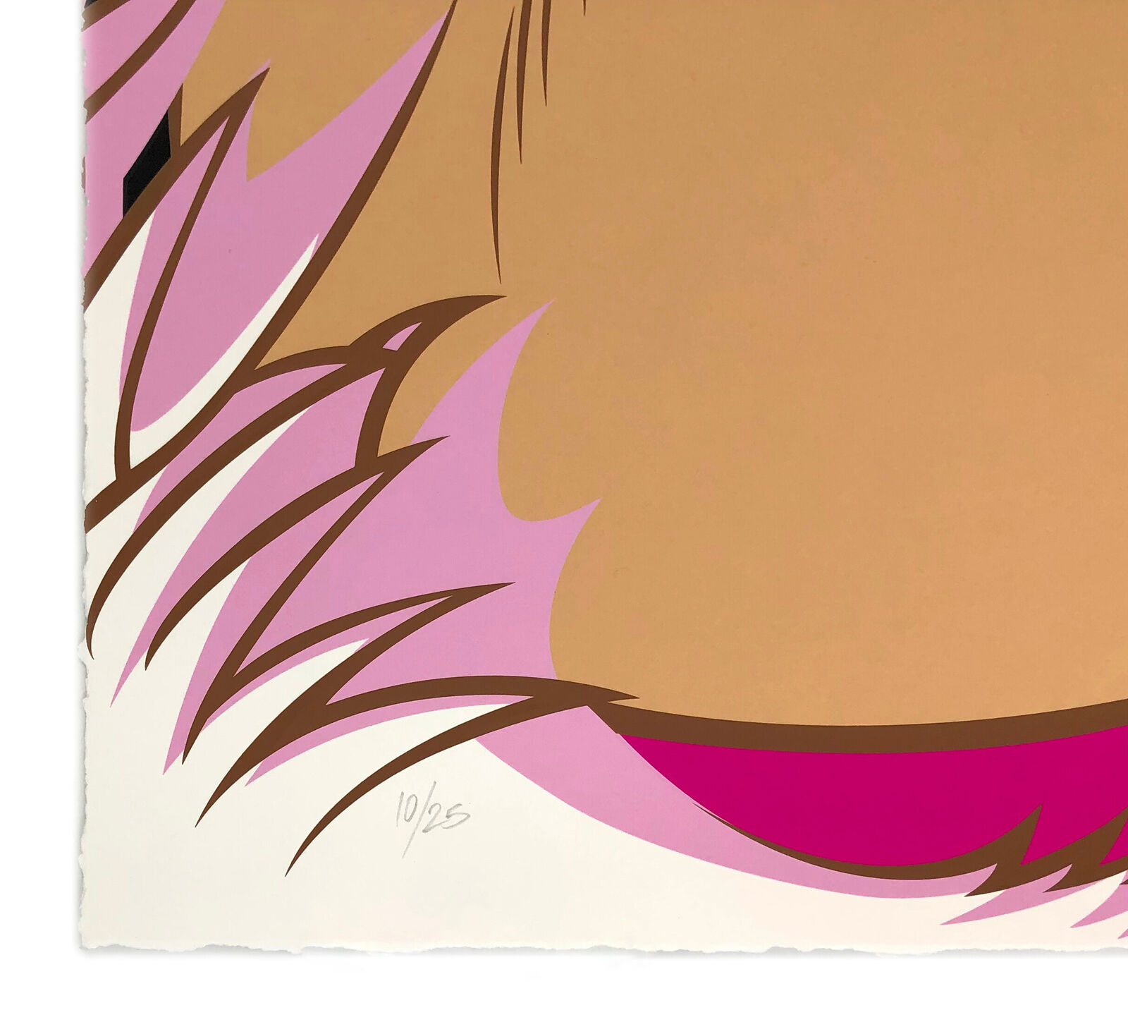 A painting of two women with blue hair. 