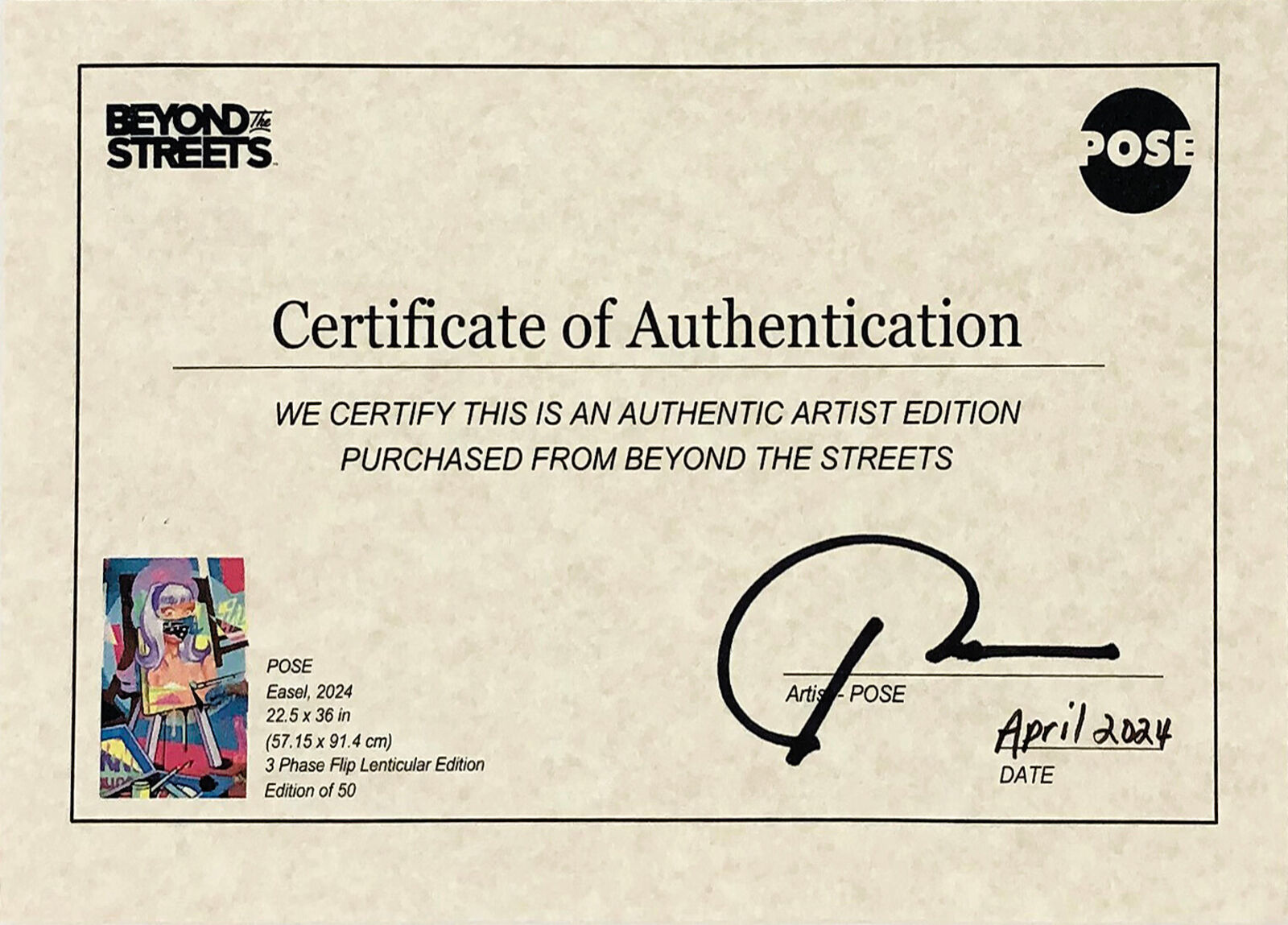 A painting of a woman sitting at a desk with a mask on.