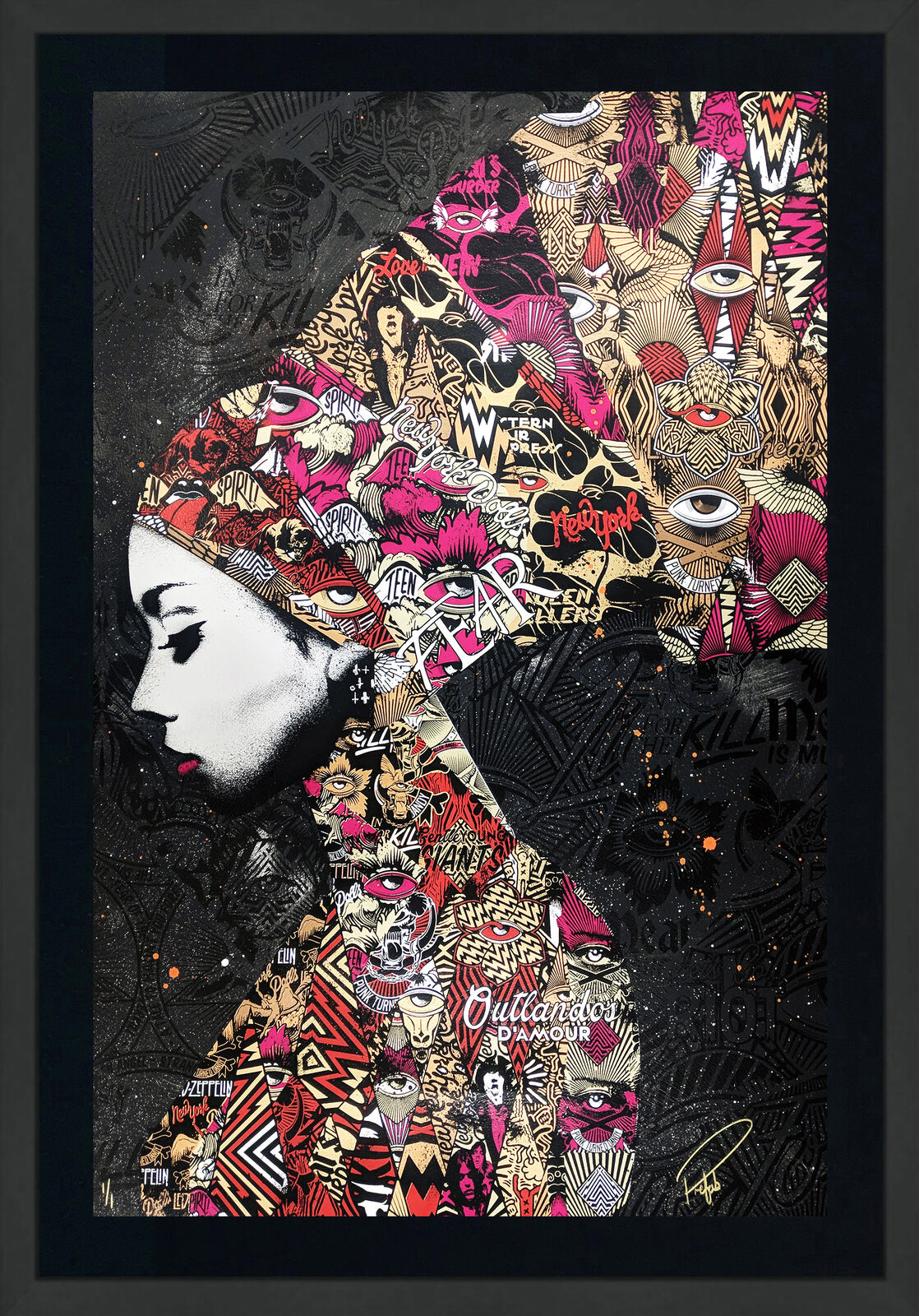 Artwork by Prefab77, Amsterdame (Unique hand finished), Made of Hand Finished Screen Print 