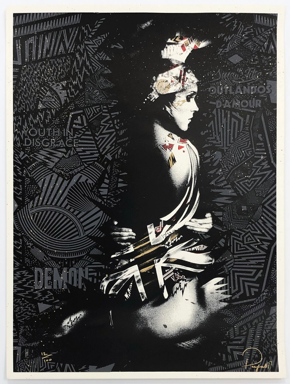 Britannia (hand signed screen print) by Prefab77, 2014