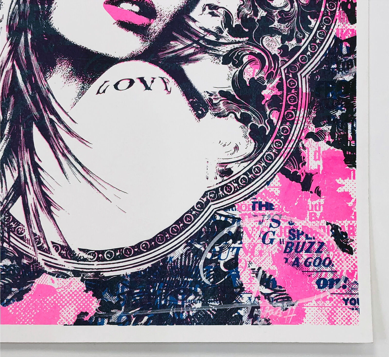 Artwork by Prefab77, Skingirl (hand signed screen sprint), Made of Risograph 