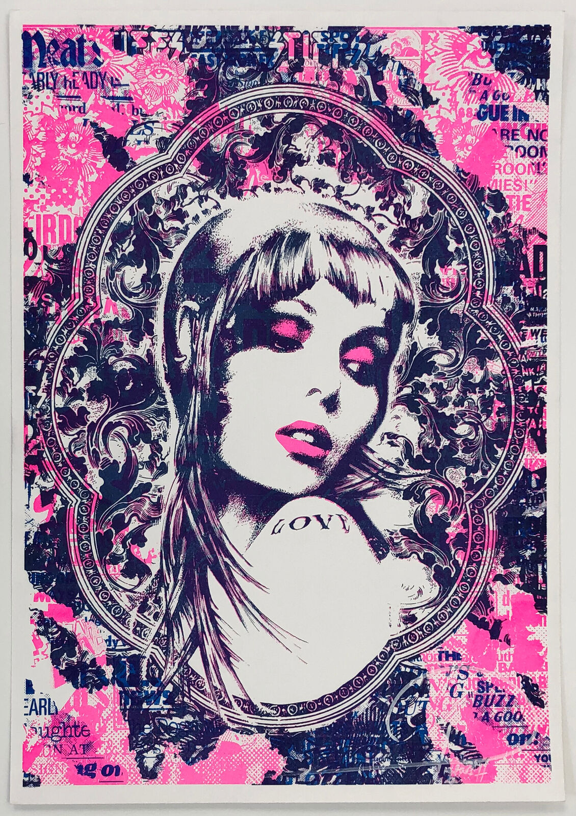 Skingirl (hand signed screen sprint) by Prefab77, 2013