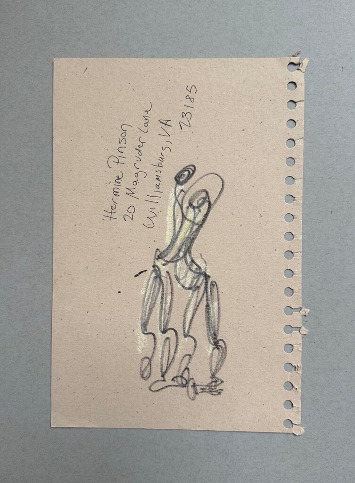 Untitled double-sided drawing