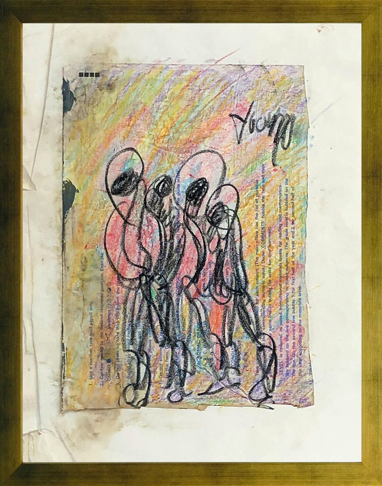 Convoy by Purvis Young, circa 1990