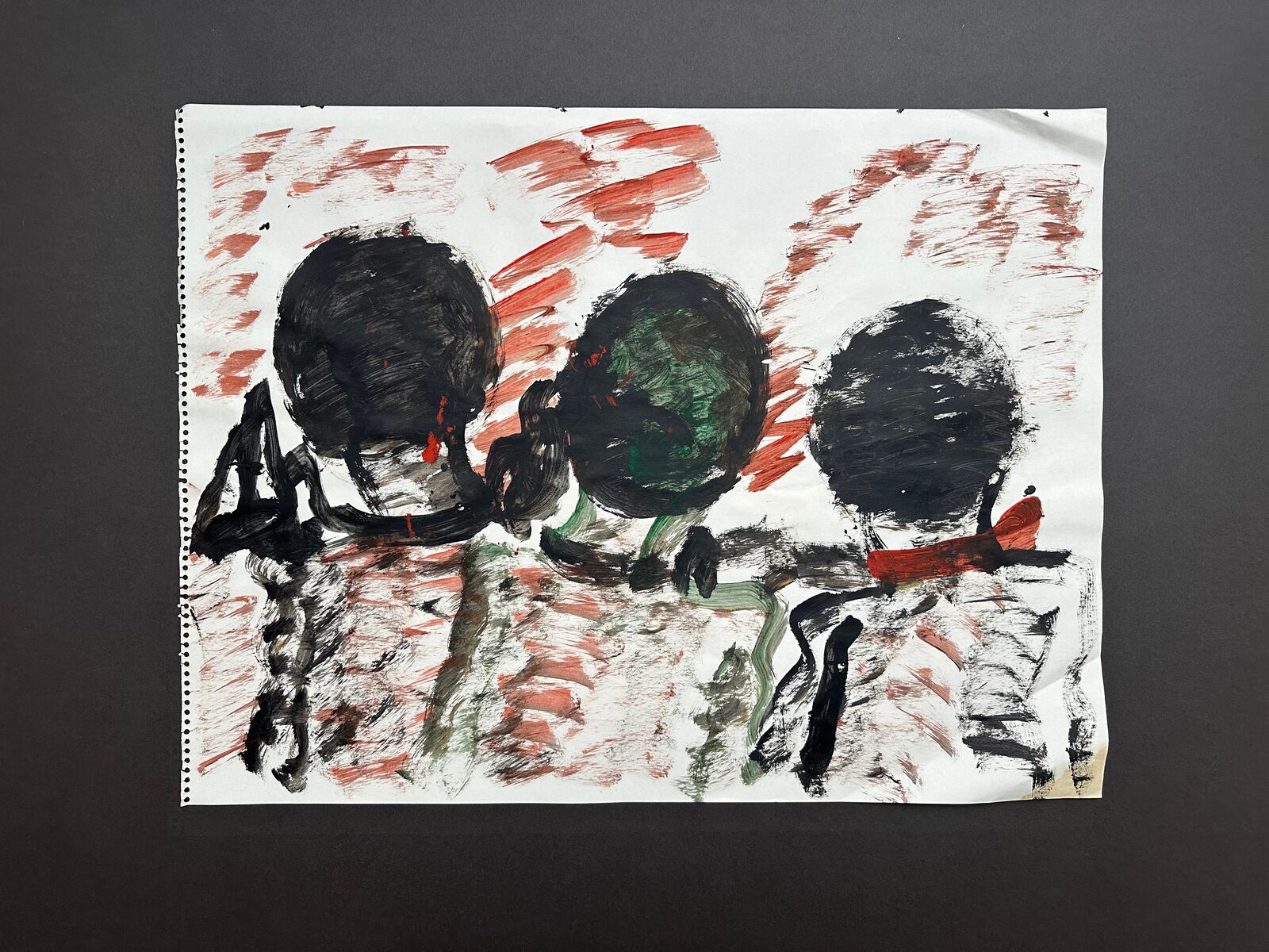 Artwork by Purvis Young, Untitled double-sided painting, Made of Paint on paper 