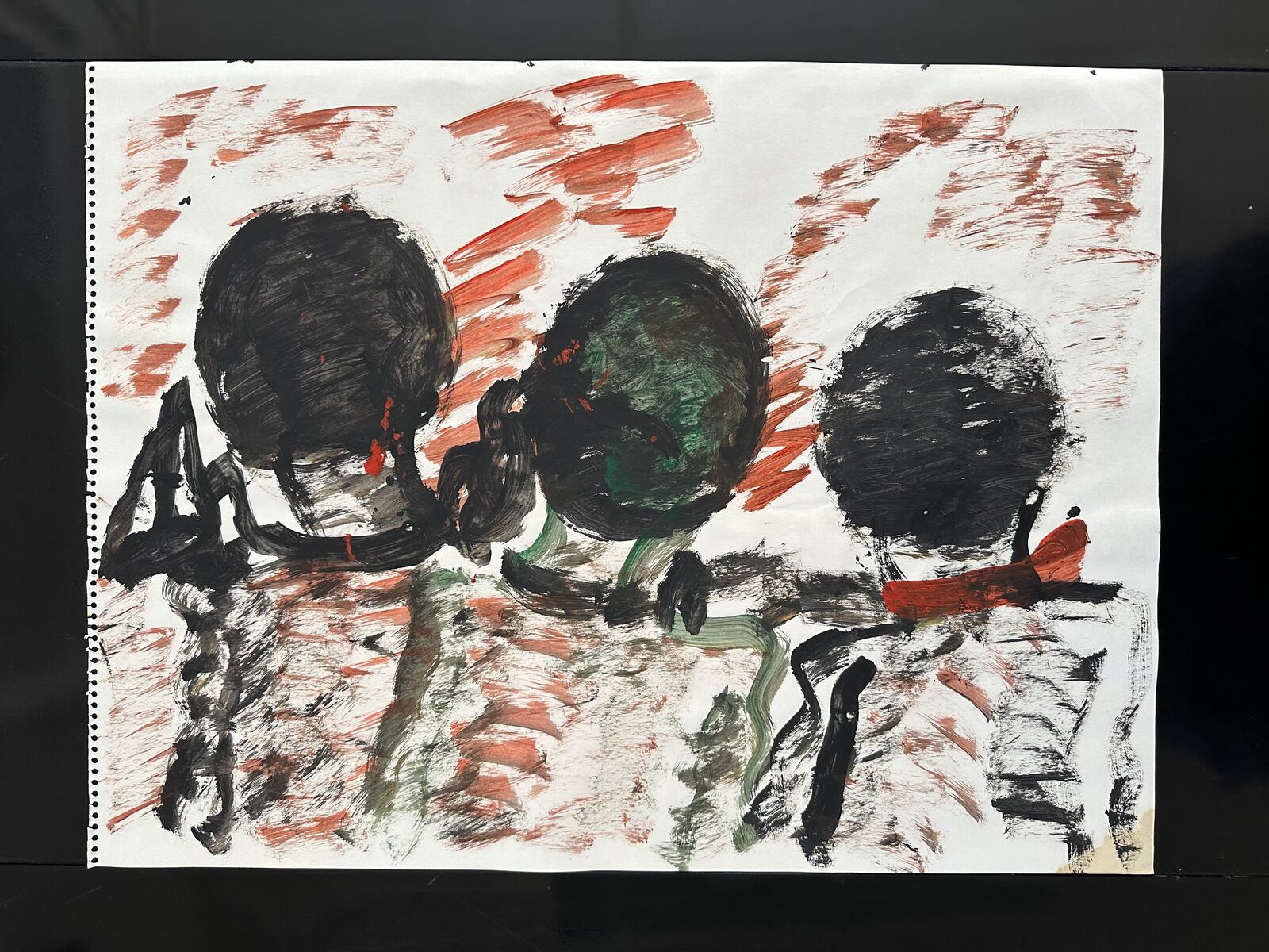 Untitled double-sided painting by Purvis Young, circa 1990s