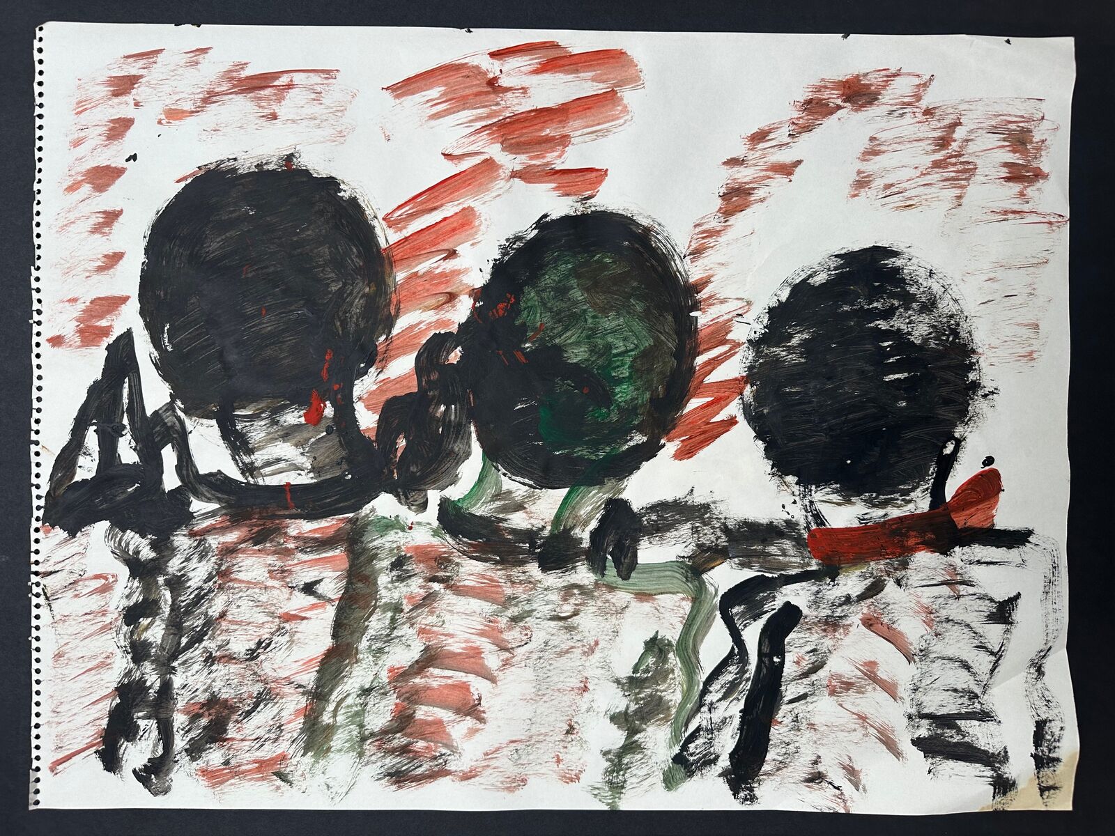 Artwork by Purvis Young, Untitled double-sided painting, Made of Paint on paper 