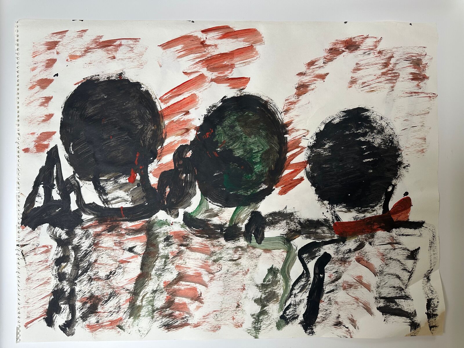 Artwork by Purvis Young, Untitled double-sided painting, Made of Paint on paper 