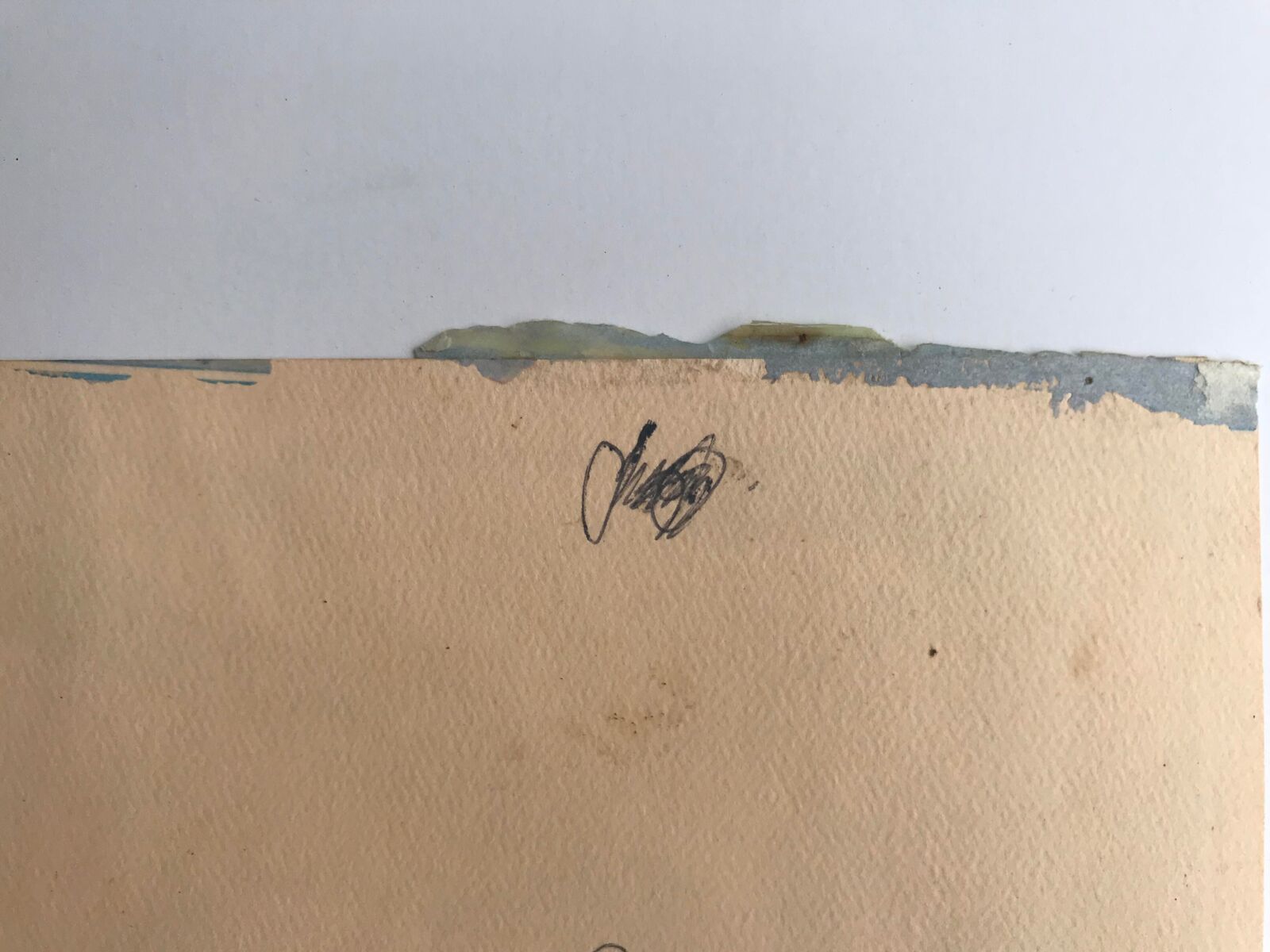 Artwork by Purvis Young, Untitled drawing of boats in the ocean, Made of Ink on paper sign 