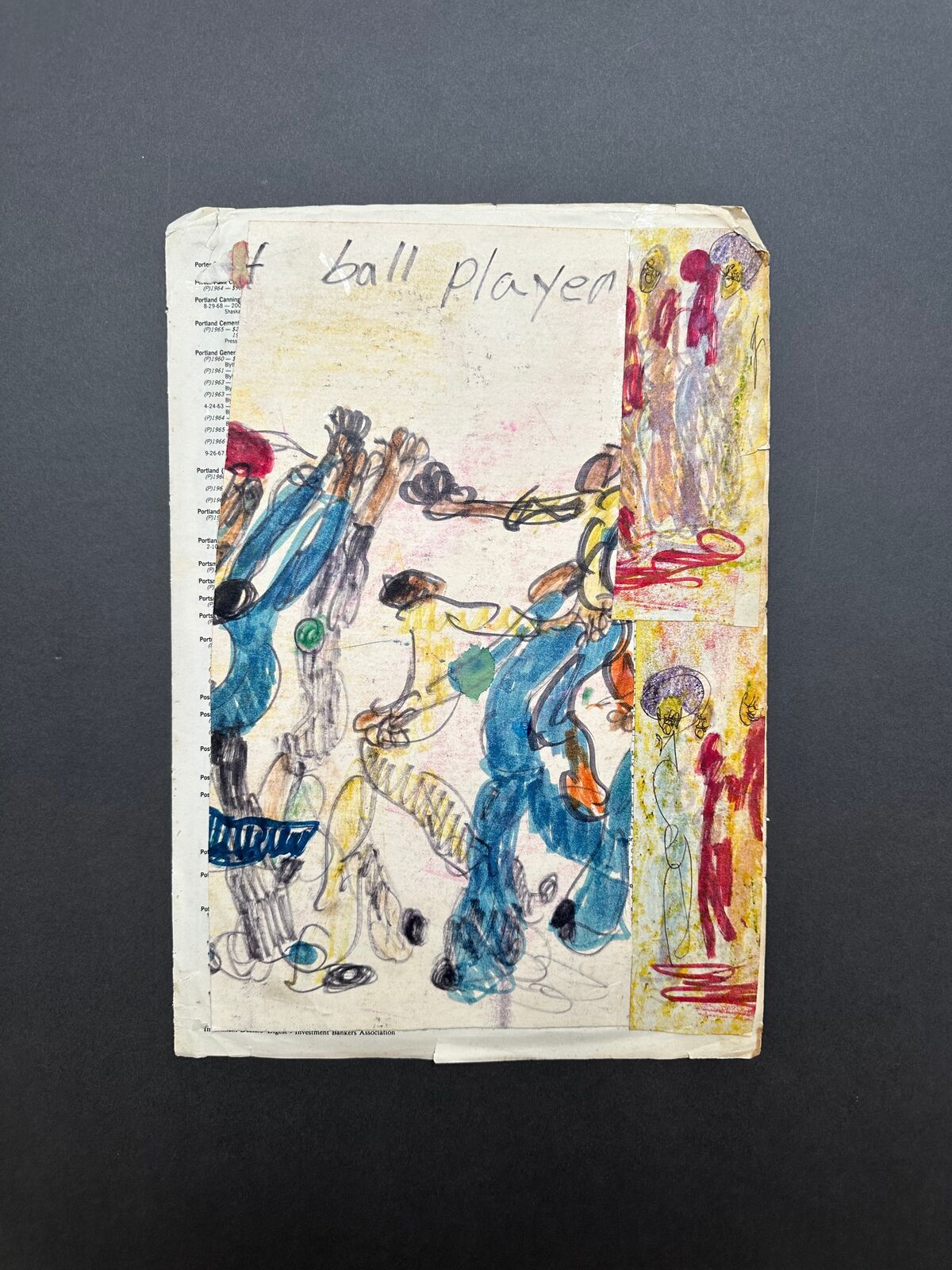 A piece of paper with a drawing on it.