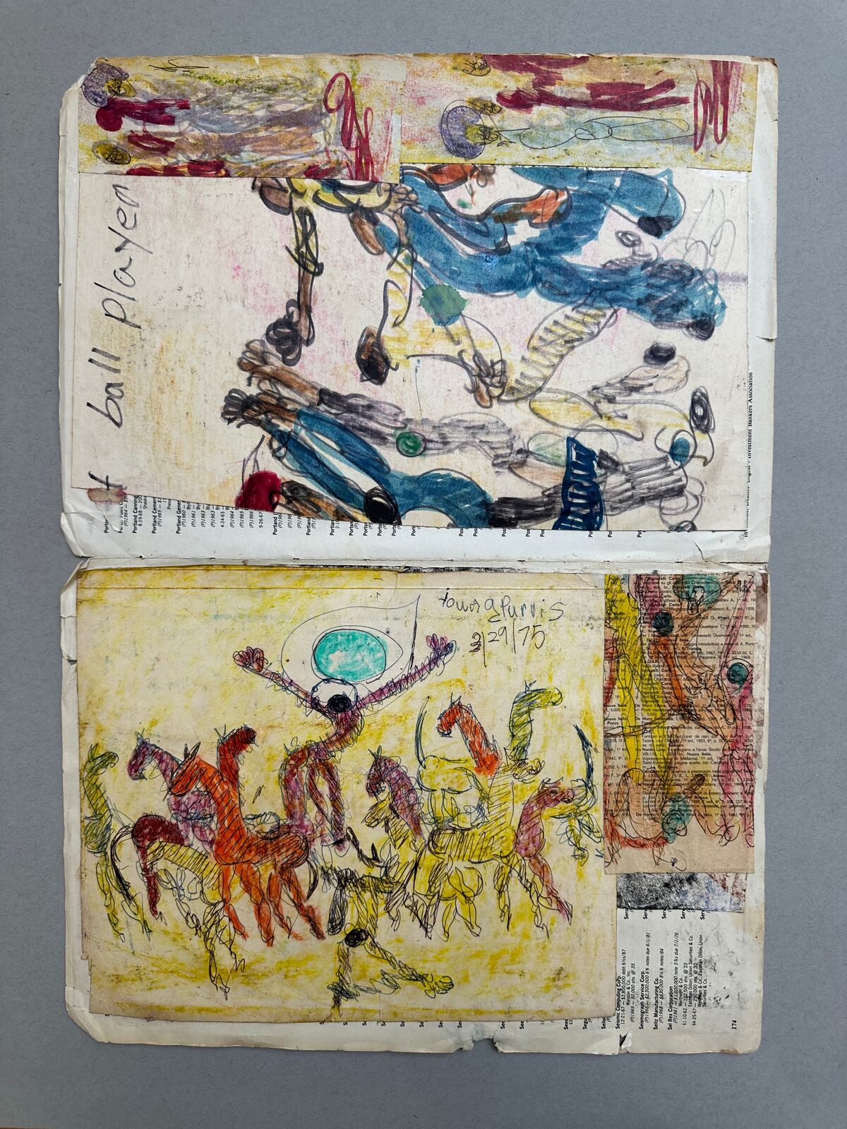 A piece of paper with a drawing on it.