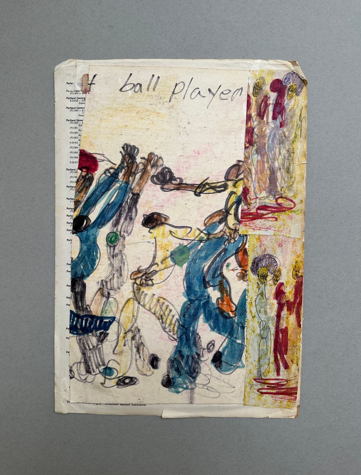 A piece of paper with a drawing on it.