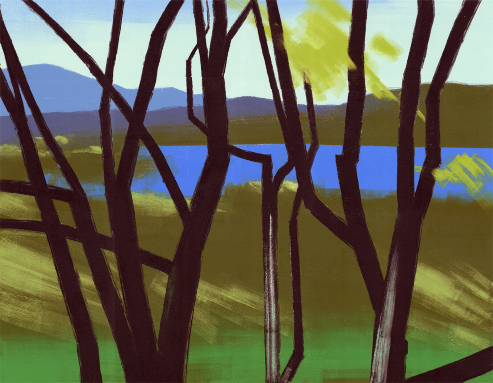 Three Trees by Rachel Burgess, 2022