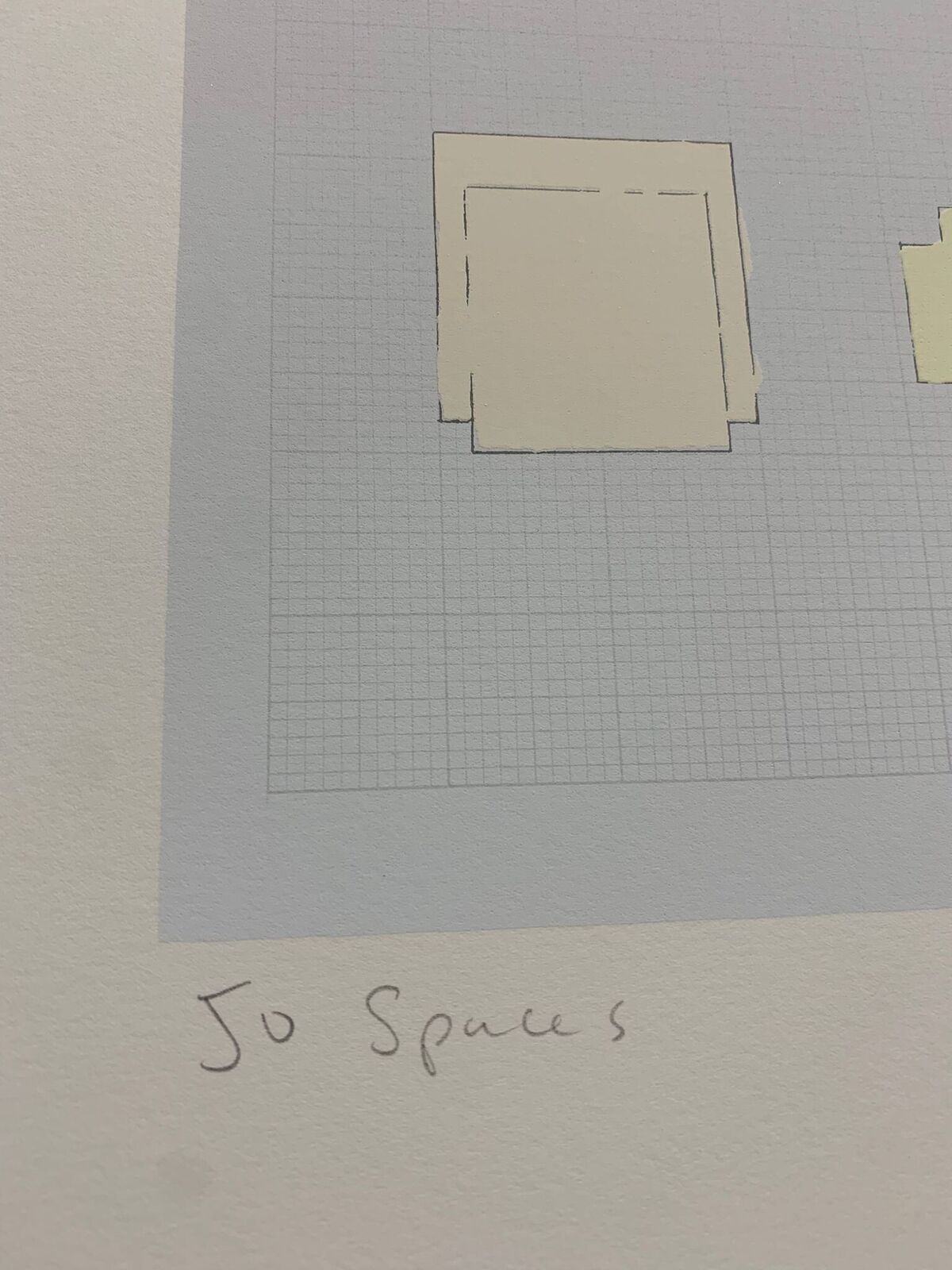 Artwork by Rachel Whiteread, 50 Spaces, Made of 24 Colour Screenprint on Somerset Tub Sized White 410gsm 