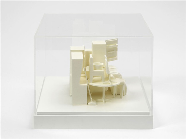 Artwork by Rachel Whiteread, Secondhand, Made of Stereolithograph of laser sintered white nylon 