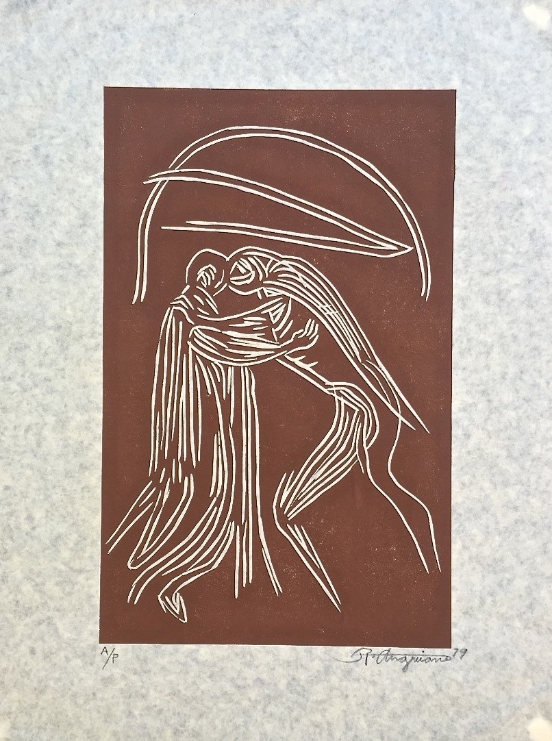 Artwork by Raúl Anguiano, Desacuerdo, Made of Woodcut 