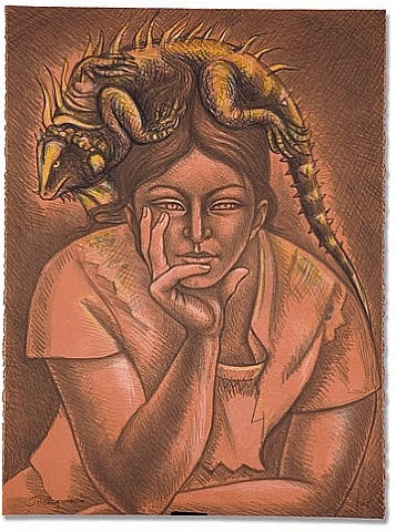 Melancholy by Raúl Anguiano, 1982