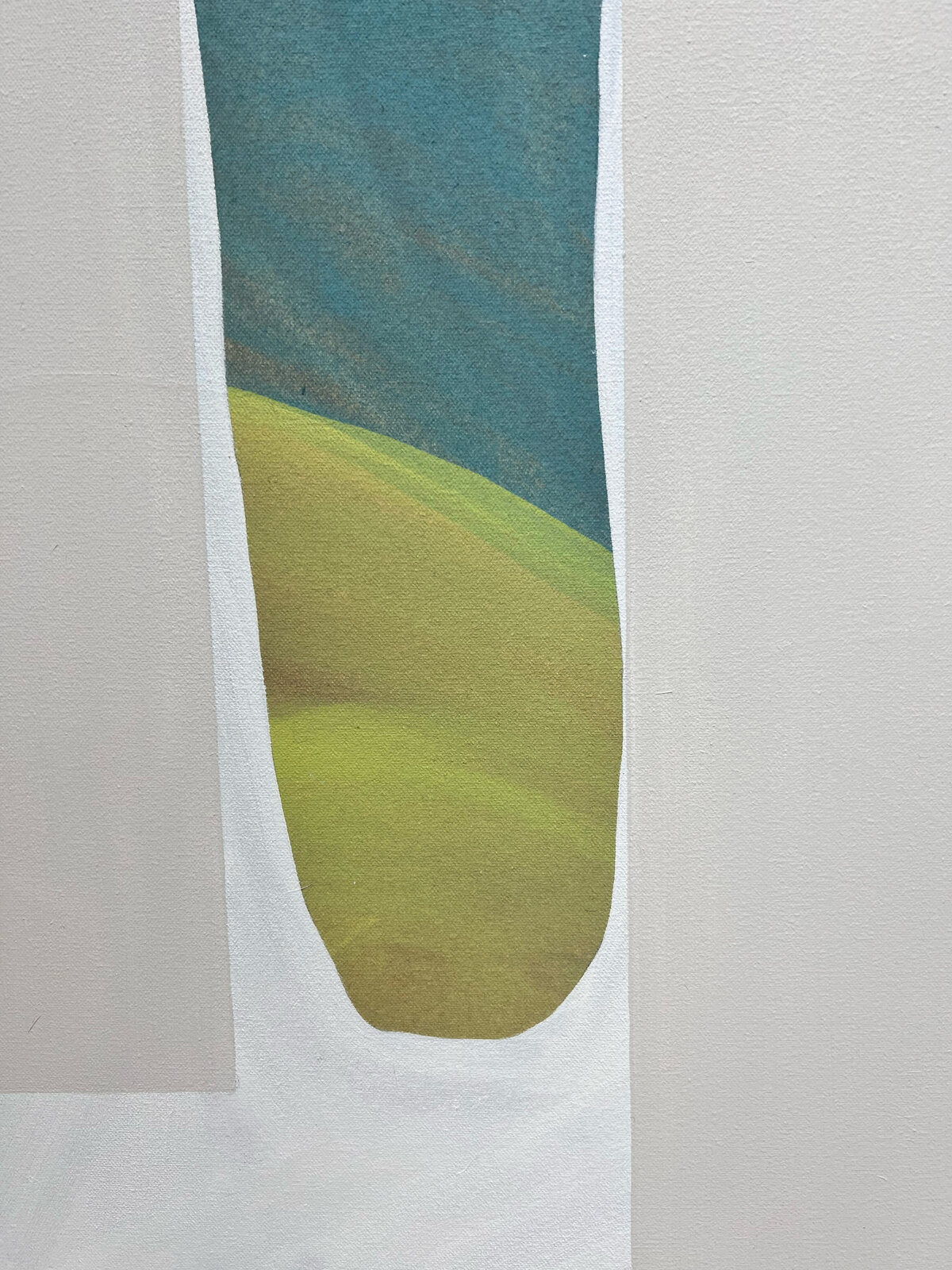 Artwork by Rebekah Andrade, Beach Themed, Made of Oil, acrylic, and tissue paper on canvas 