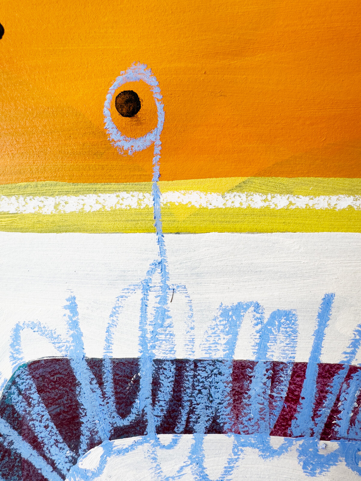 Artwork by Rebekah Andrade, Beauty Marks, Made of Oil, Acrylic, Pastel on Oil Paper 