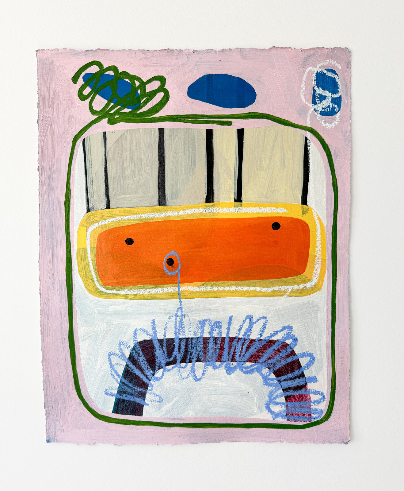 Artwork by Rebekah Andrade, Beauty Marks, Made of Oil, Acrylic, Pastel on Oil Paper 