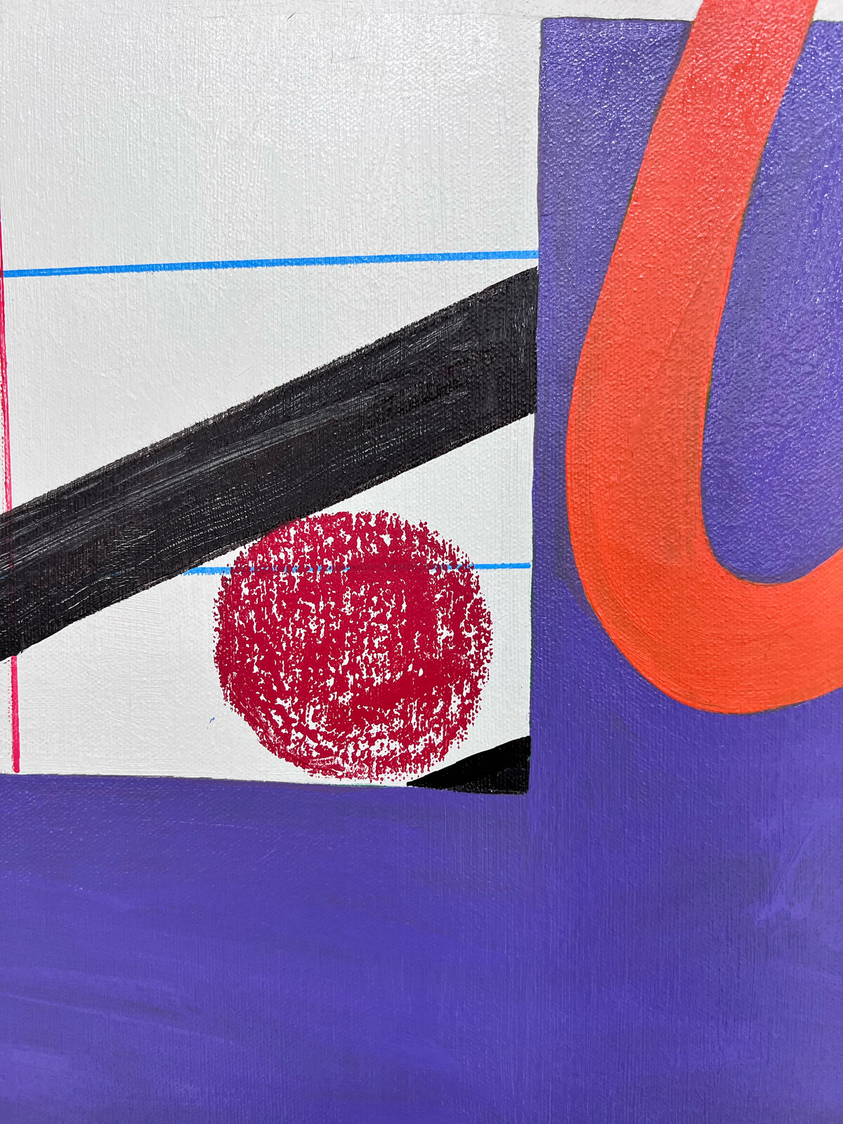 Artwork by Rebekah Andrade, Double Dutch, Made of Oil, Acrylic, Oil Pastel, and Oil Pen on Canvas 