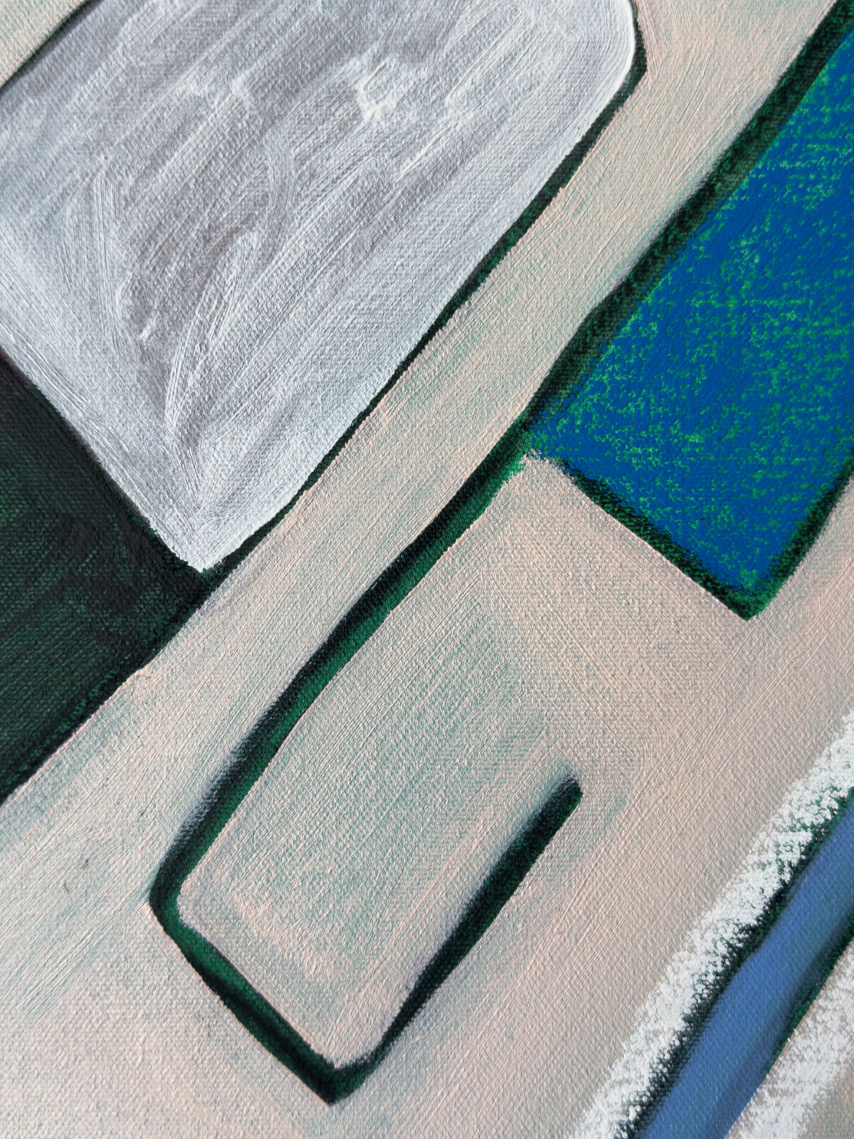 Artwork by Rebekah Andrade, Drawing Class, Made of Oil, Acrylic, Pastel on Canvas 