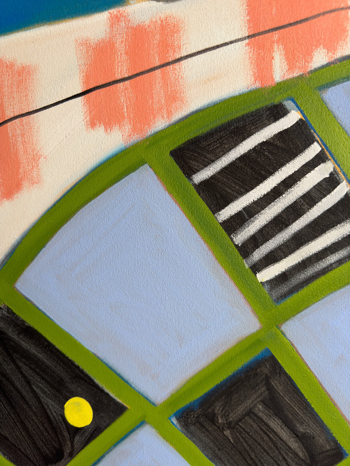 Artwork by Rebekah Andrade, It’s All So Enriching, Made of Oil, Acrylic, Pastel on Canvas 