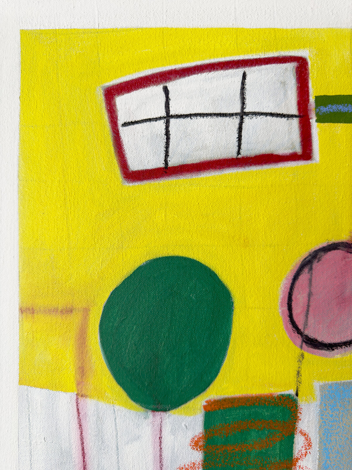 Artwork by Rebekah Andrade, Now and Again, Made of Oil, Acrylic, Pastel on Canvas 
