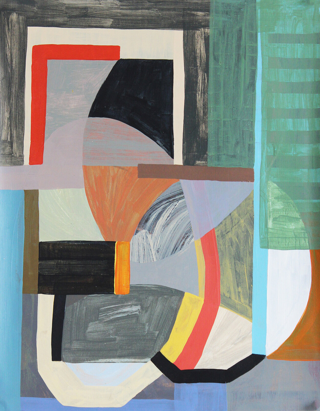Artwork by Rebekah Andrade, Study 6, Made of Acrylic On Paper 
