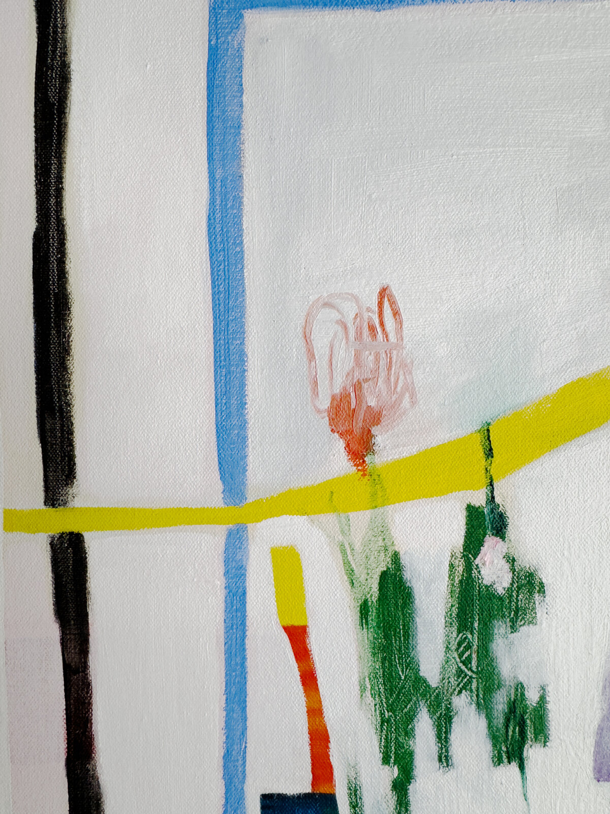 Artwork by Rebekah Andrade, Summers Eve Basketball Game, Made of Oil, Acrylic, Pastel on Canvas 