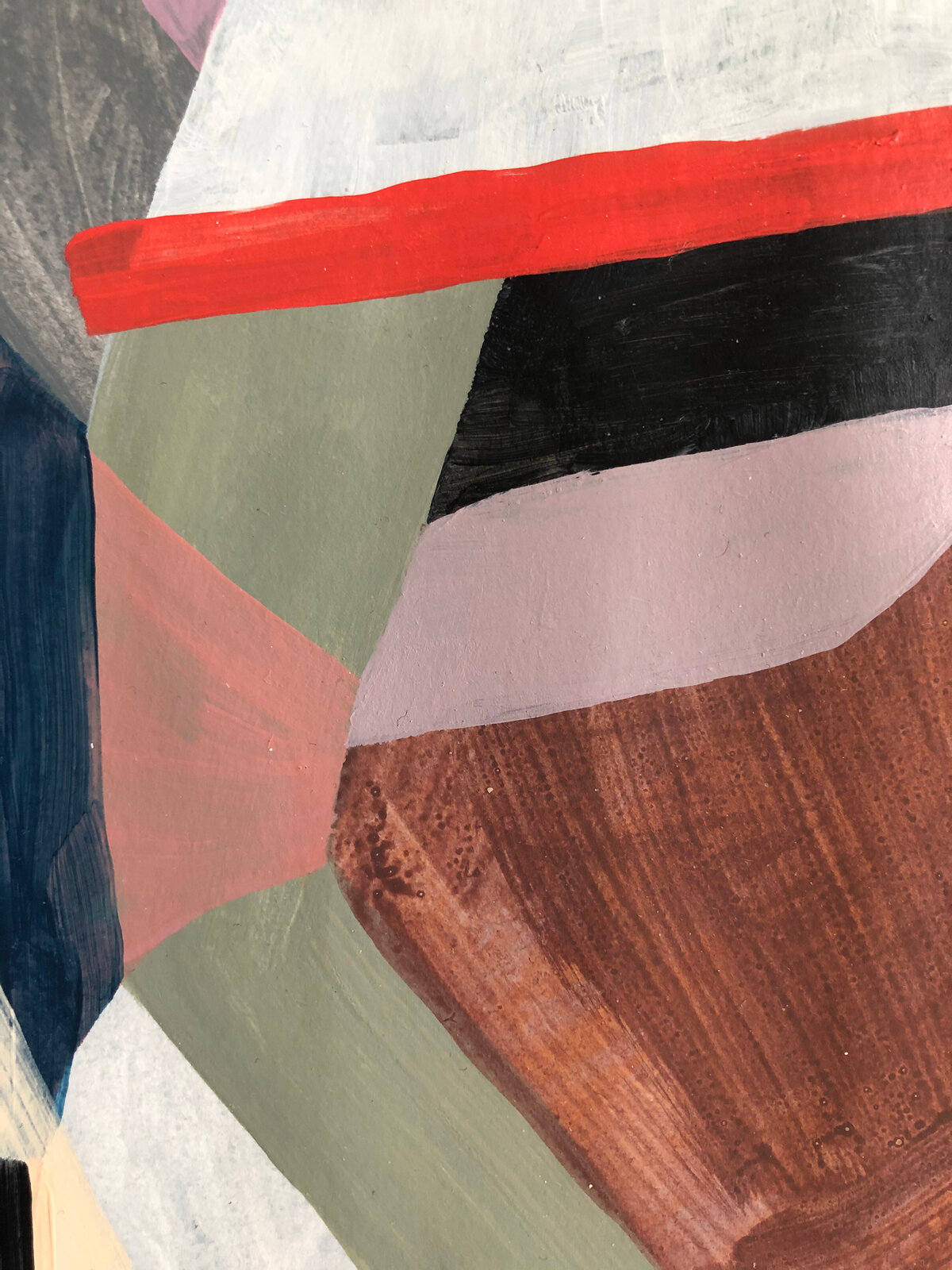 Artwork by Rebekah Andrade, Study 5, Made of Acrylic on Paper 