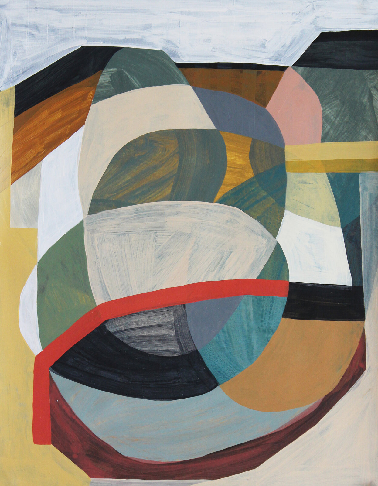 Artwork by Rebekah Andrade, Study 5, Made of Acrylic on Paper 