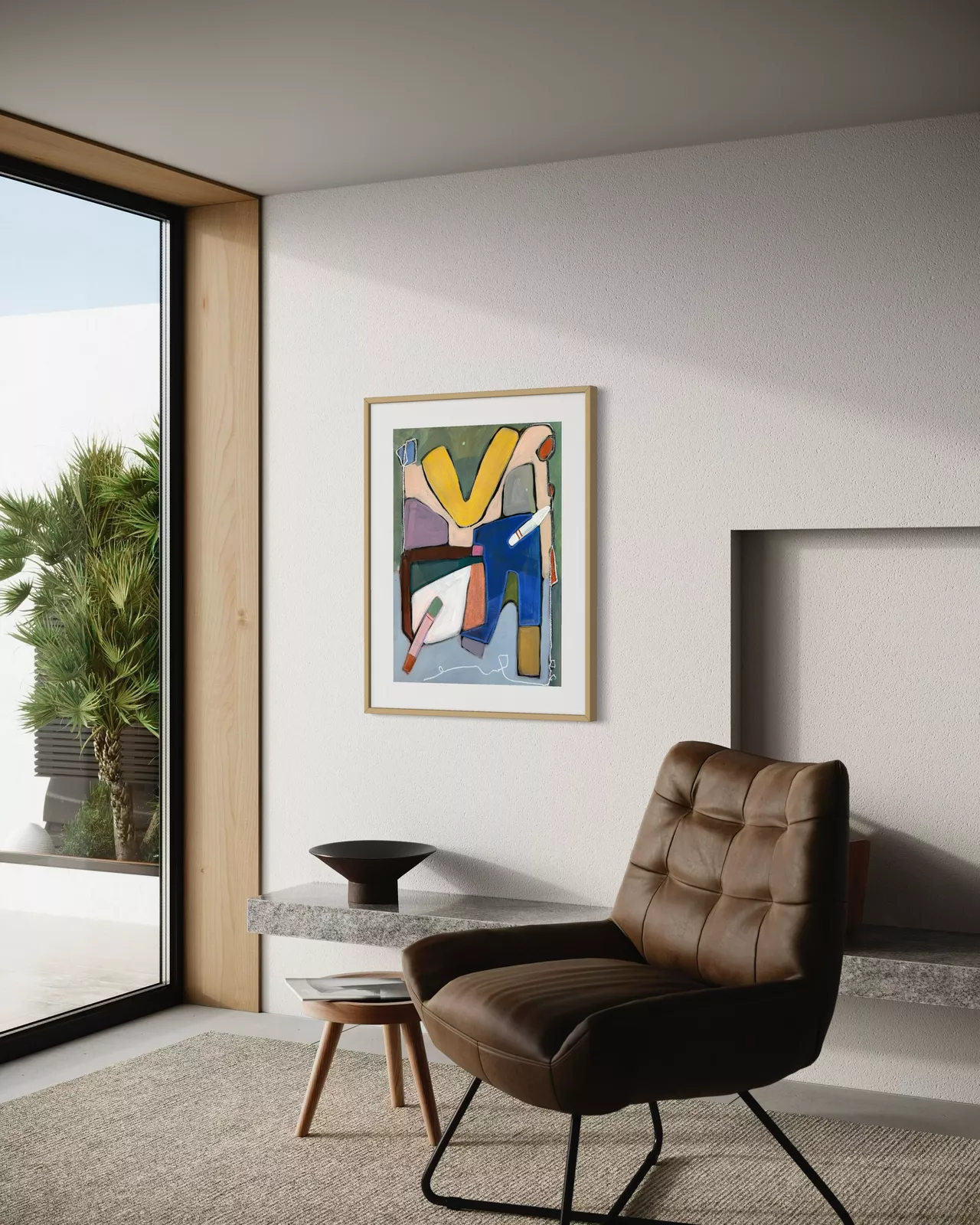 Artwork by Rebekah Andrade, April Study #7, Made of Acrylic and Pastel on Paper 