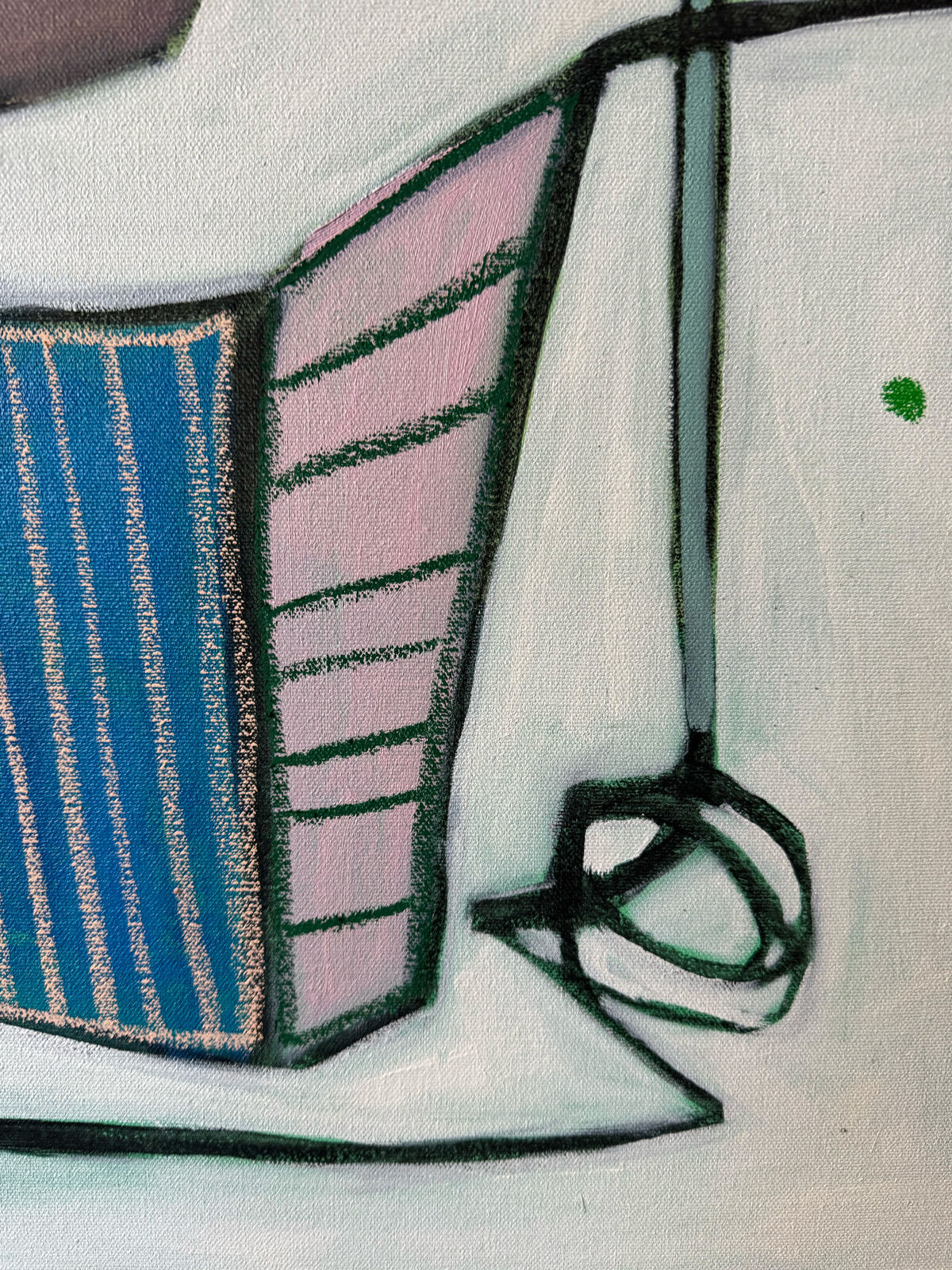 Artwork by Rebekah Andrade, Drawing Class, Made of Oil, Acrylic, Pastel on Canvas 