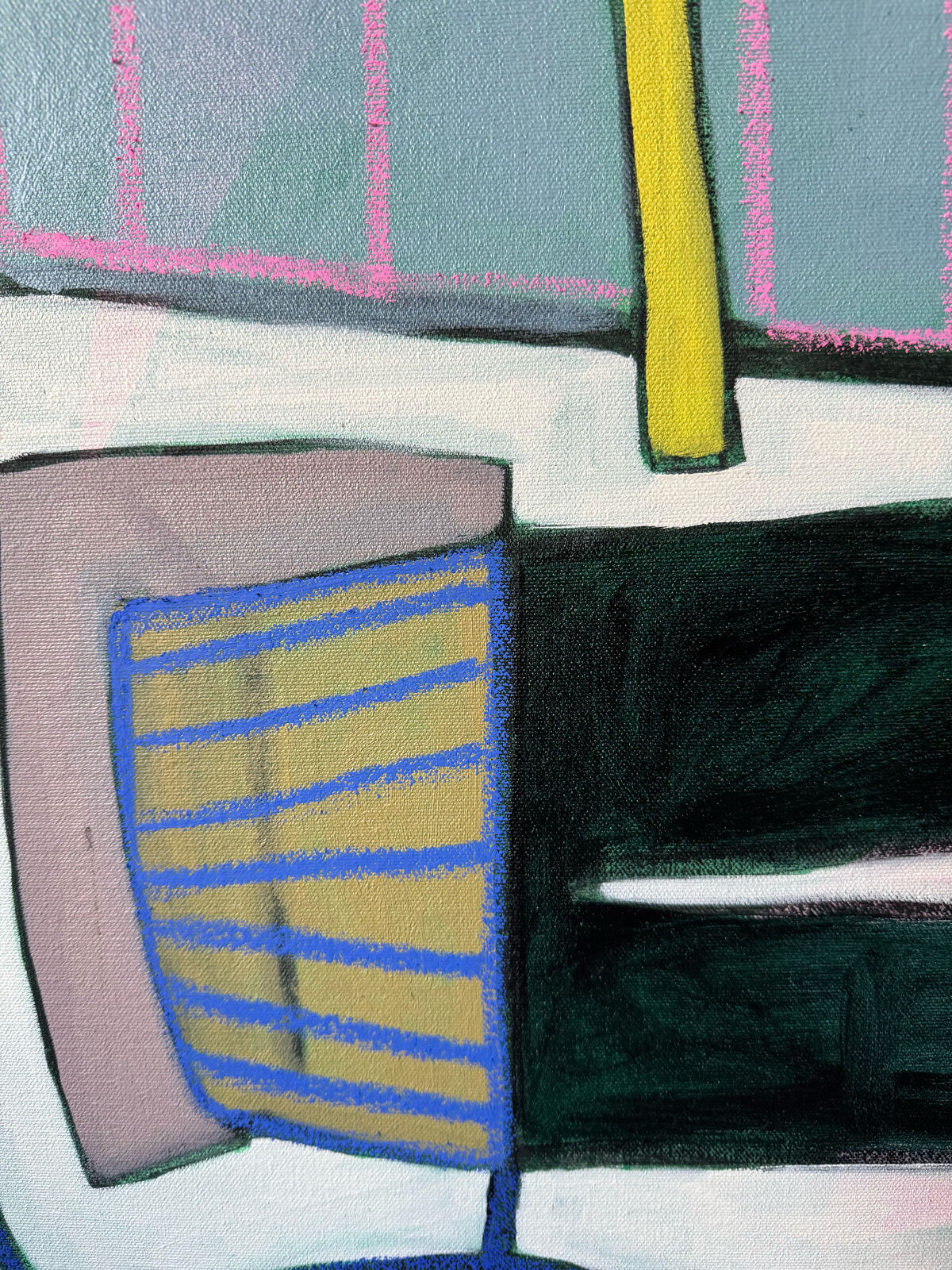Artwork by Rebekah Andrade, Drawing Class, Made of Oil, Acrylic, Pastel on Canvas 