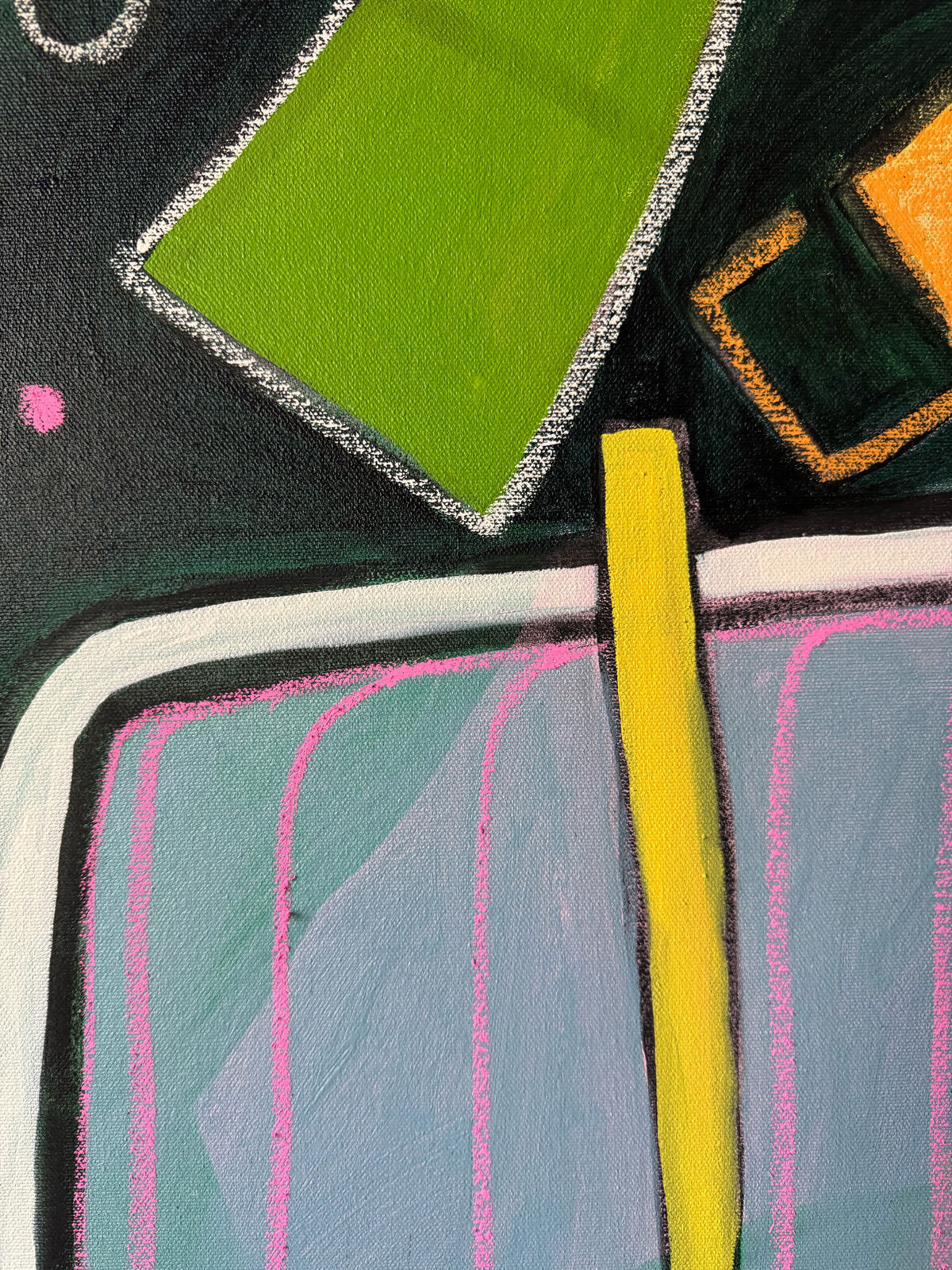 Artwork by Rebekah Andrade, Drawing Class, Made of Oil, Acrylic, Pastel on Canvas 