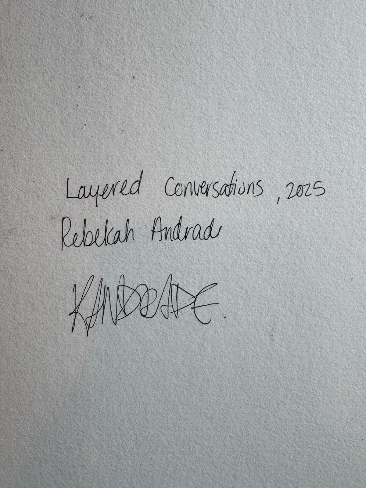 Artwork by Rebekah Andrade, Drift Line, Made of Acrylic and Pastel on Paper 