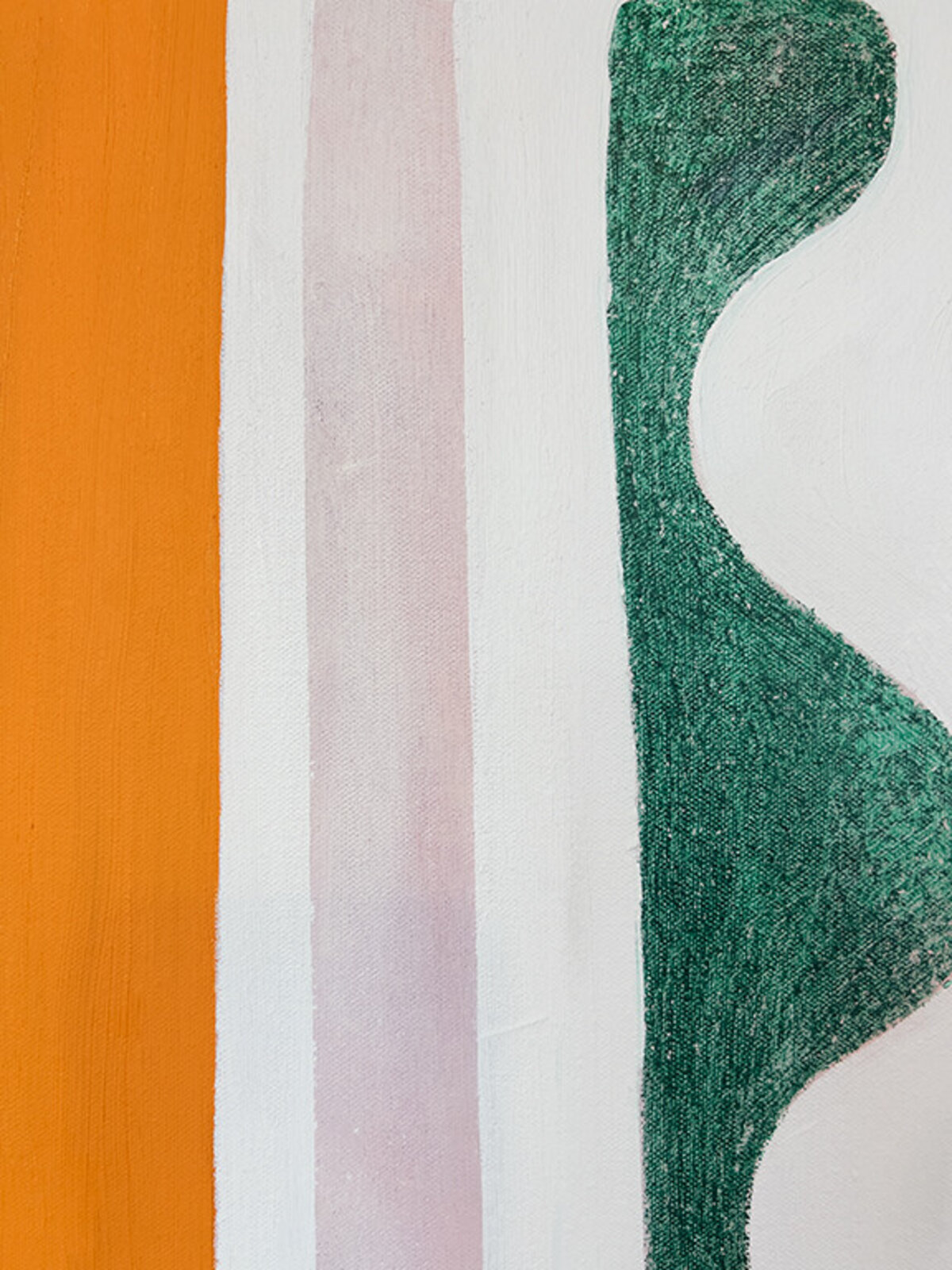 An abstract composition featuring a scattered arrangement of colorful geometric shapes and organic forms on a white background.